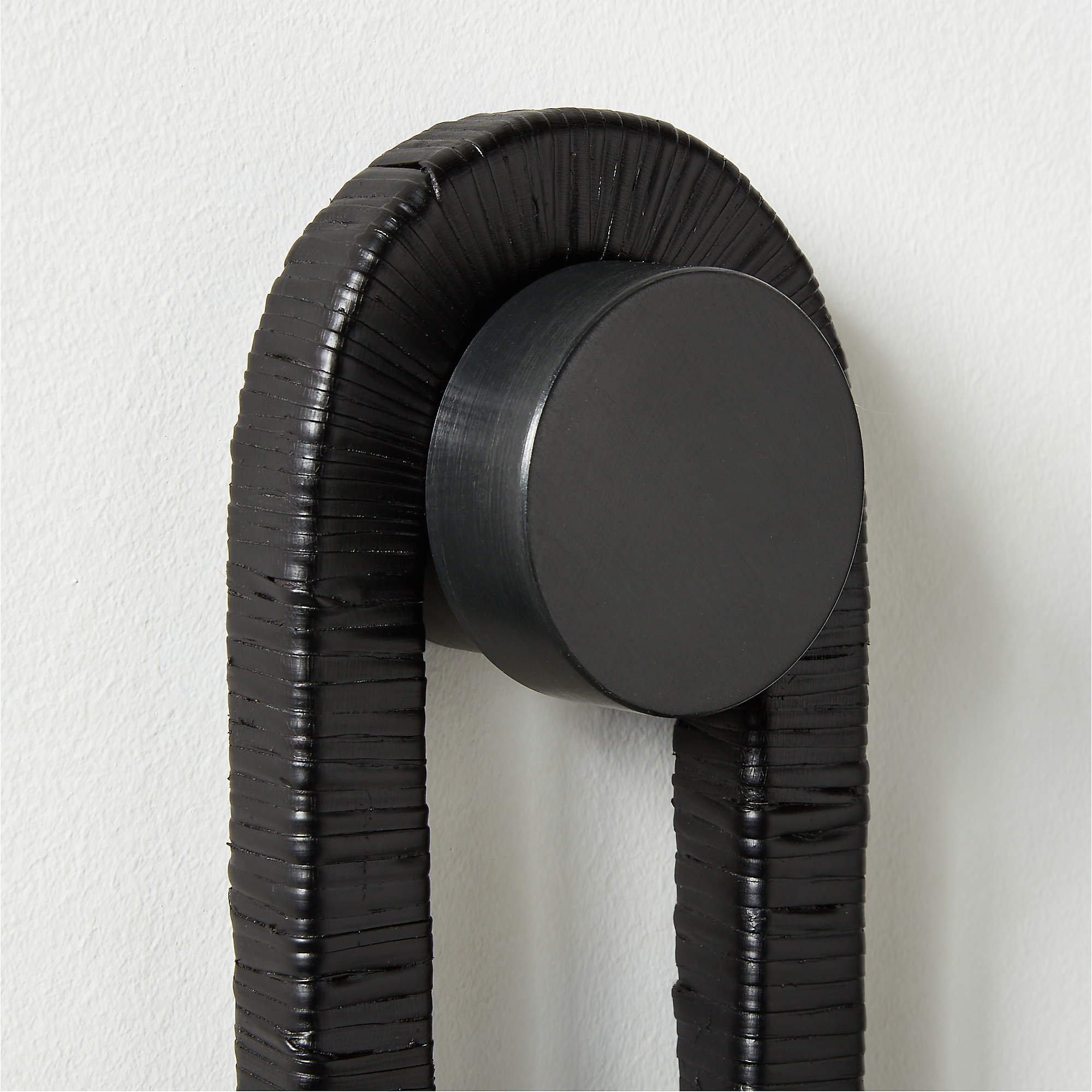 Whit Black Rattan Wall Mirror thumbnail 4