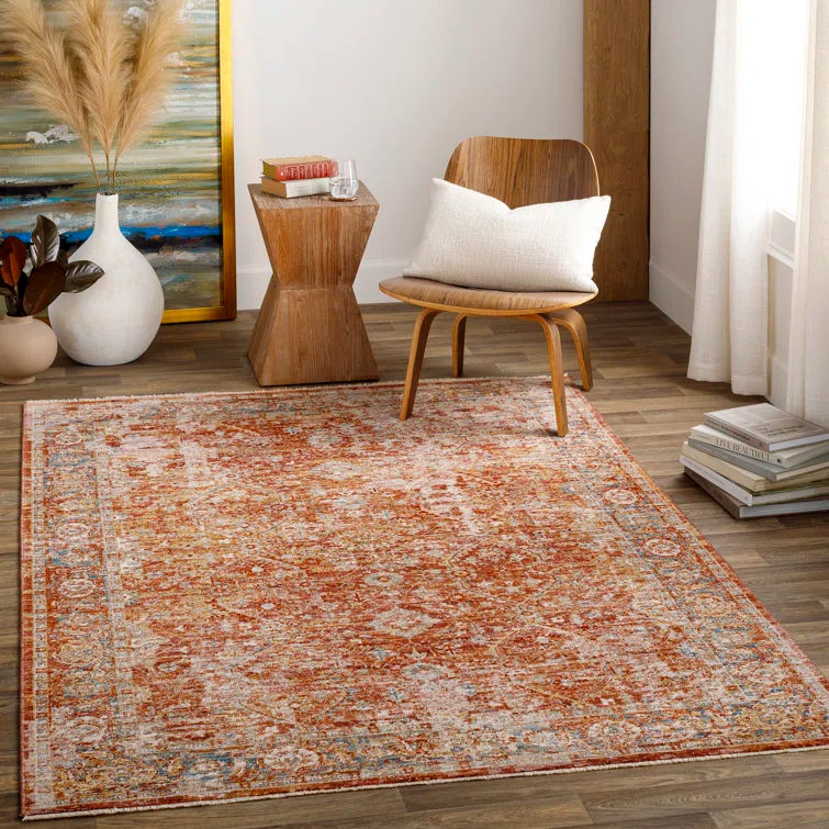 Gorsuch Machine Woven Performance Rust/Orange Rug 9'x12' thumbnail 3