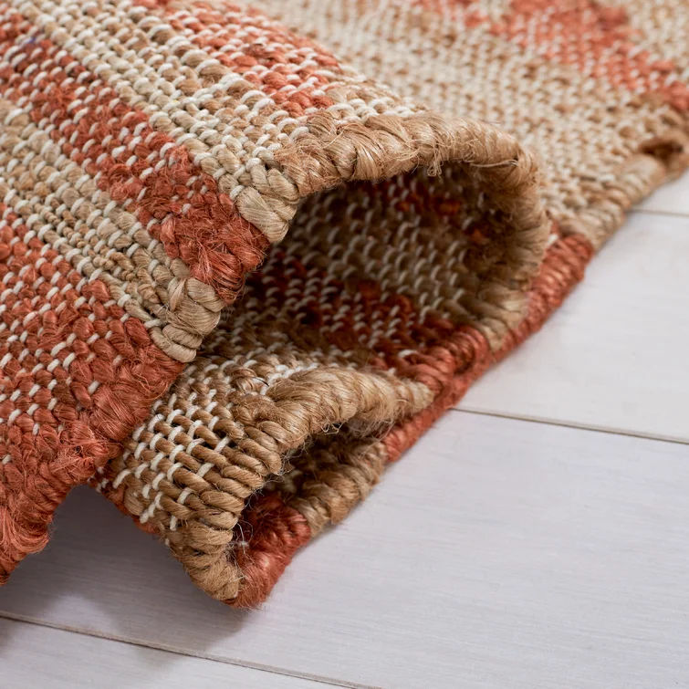 Bel-Air Flatweave Natural/Rust Rug thumbnail 3