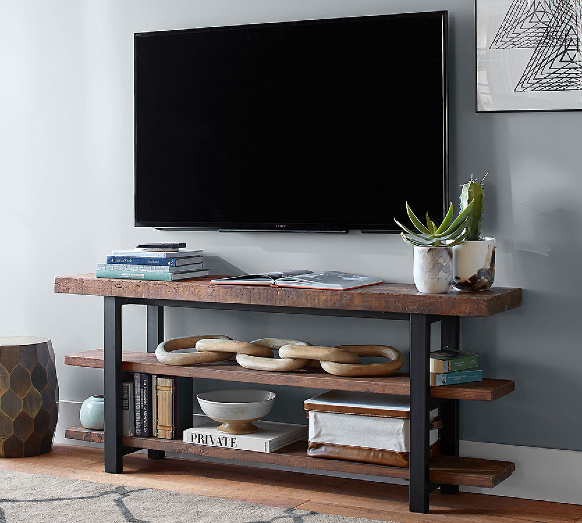 Griffin Reclaimed Wood Media Console thumbnail 4