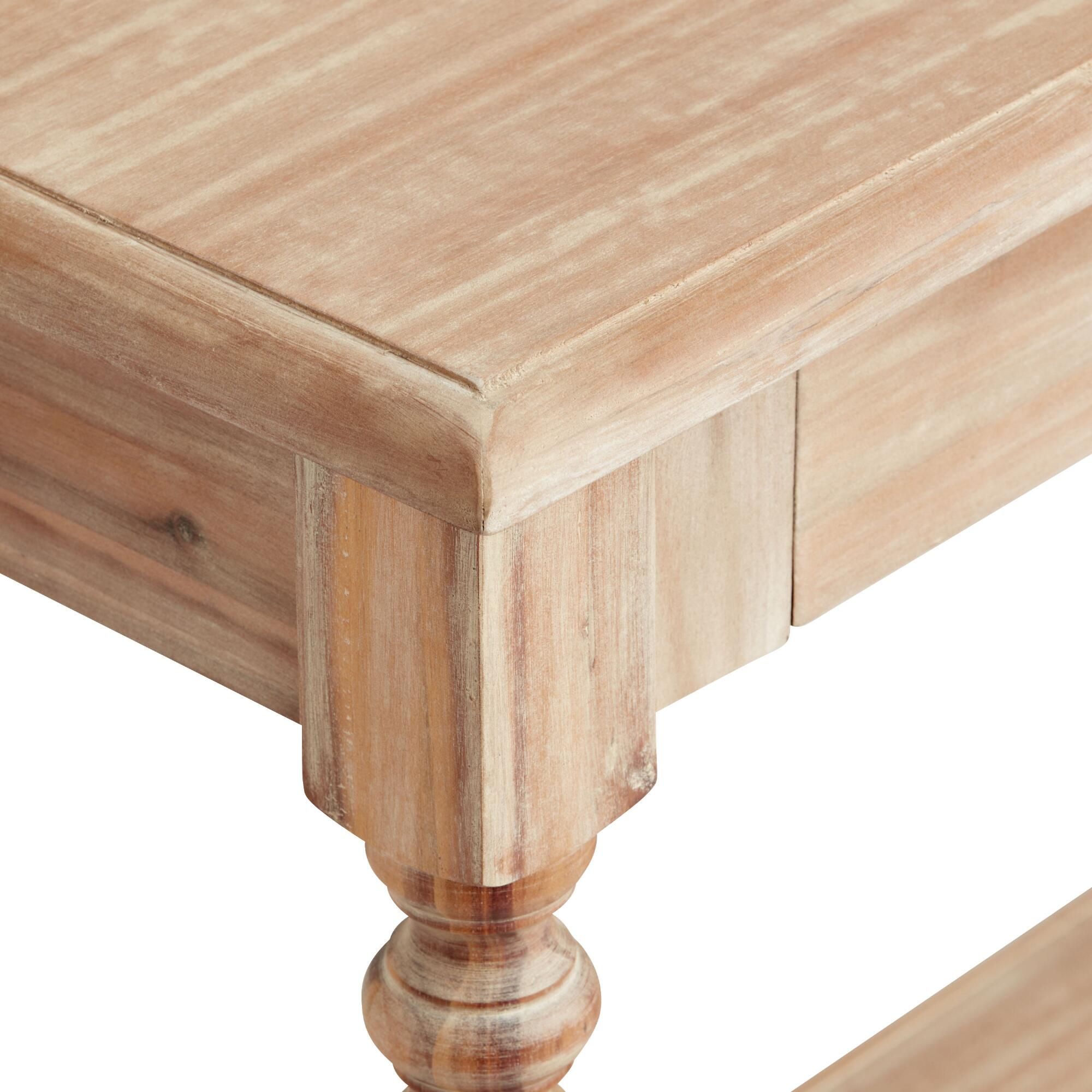 Everett Long Weathered Natural Wood Foyer Table thumbnail 4