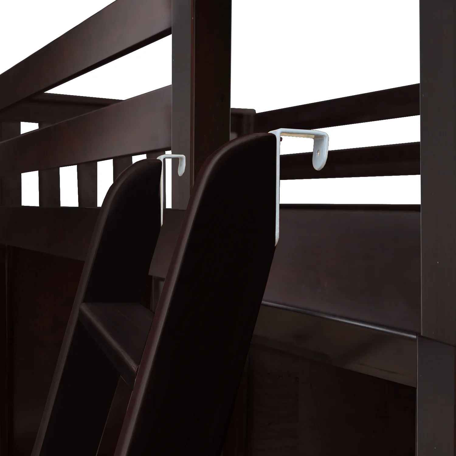 Aderito Twin Over Full Solid Wood L Shaped Bunk Bed-Twin thumbnail 5