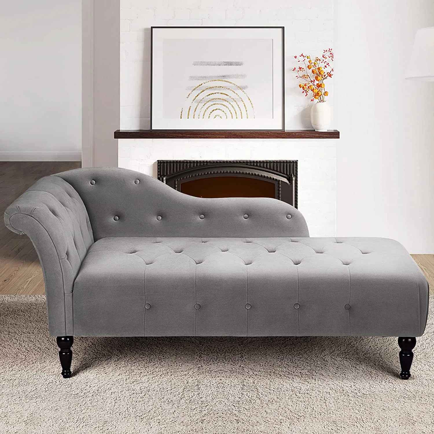 Upholstered Chaise Lounge thumbnail 2