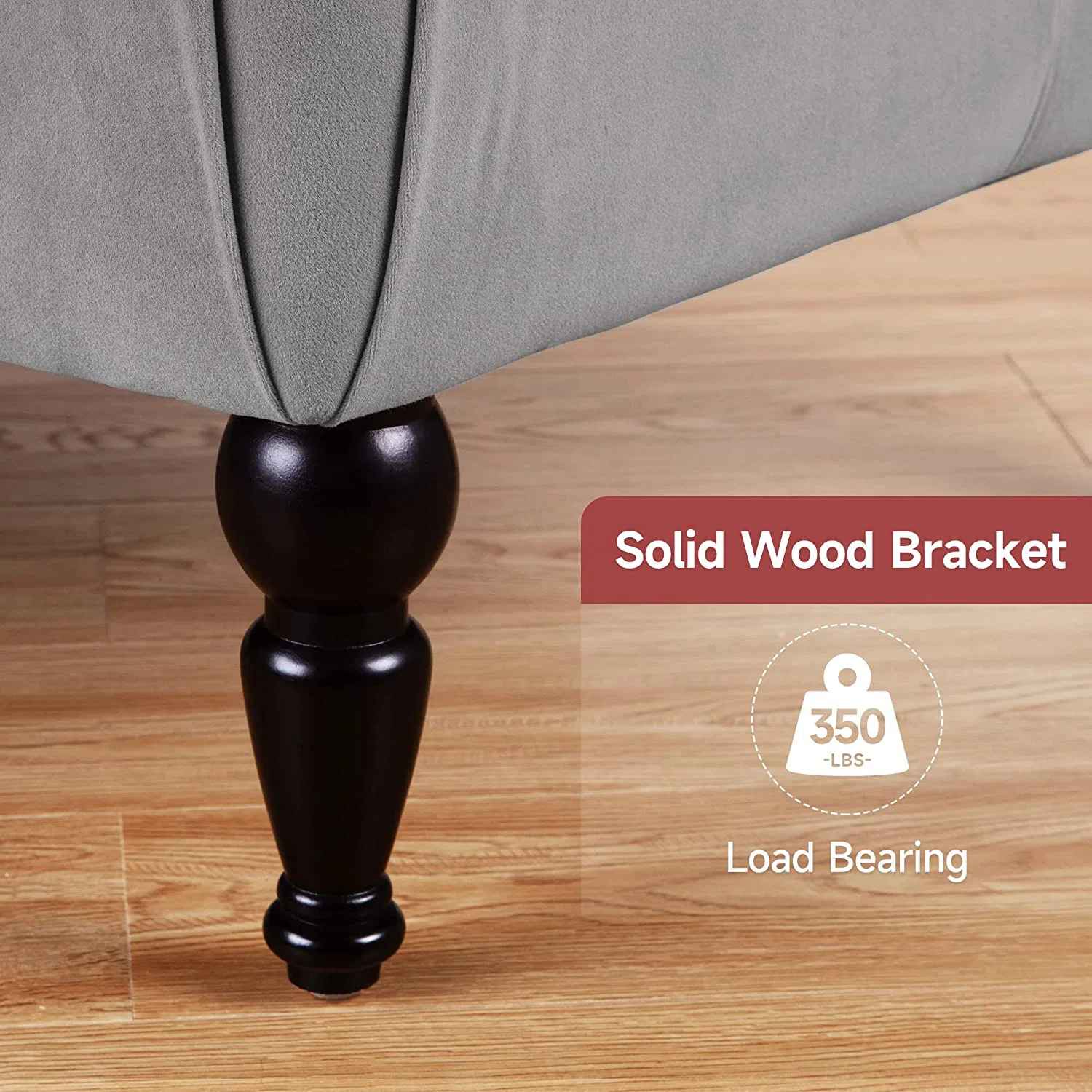 Upholstered Chaise Lounge thumbnail 4