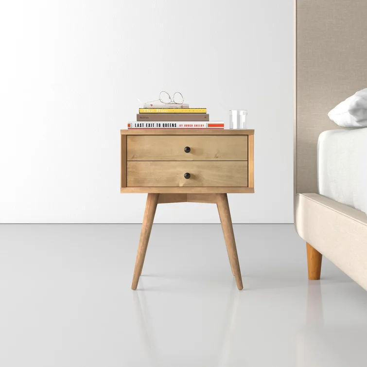 Grady Solid Wood Nightstand thumbnail 3