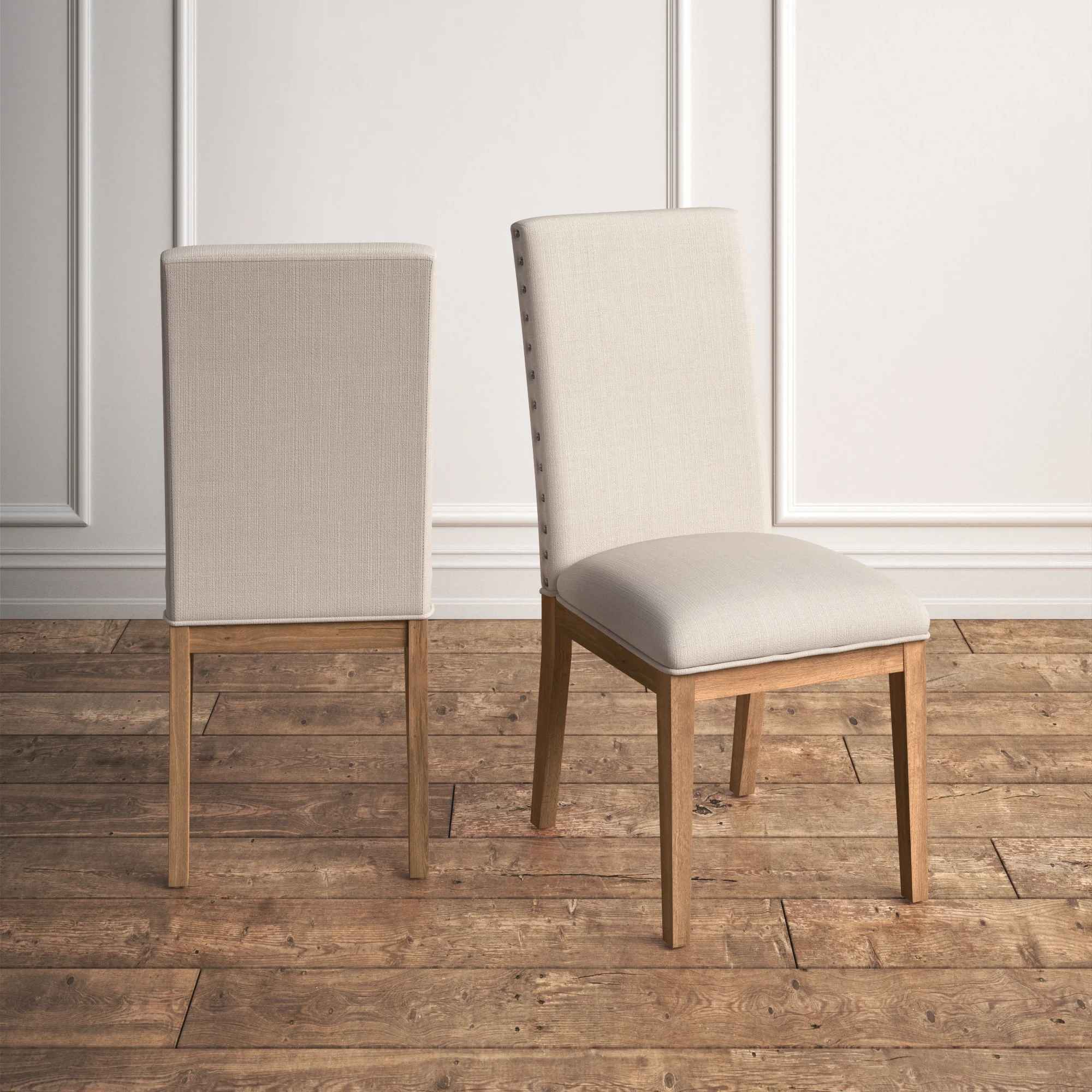 Avril Linen Parsons Chair-Set of 2 thumbnail 3