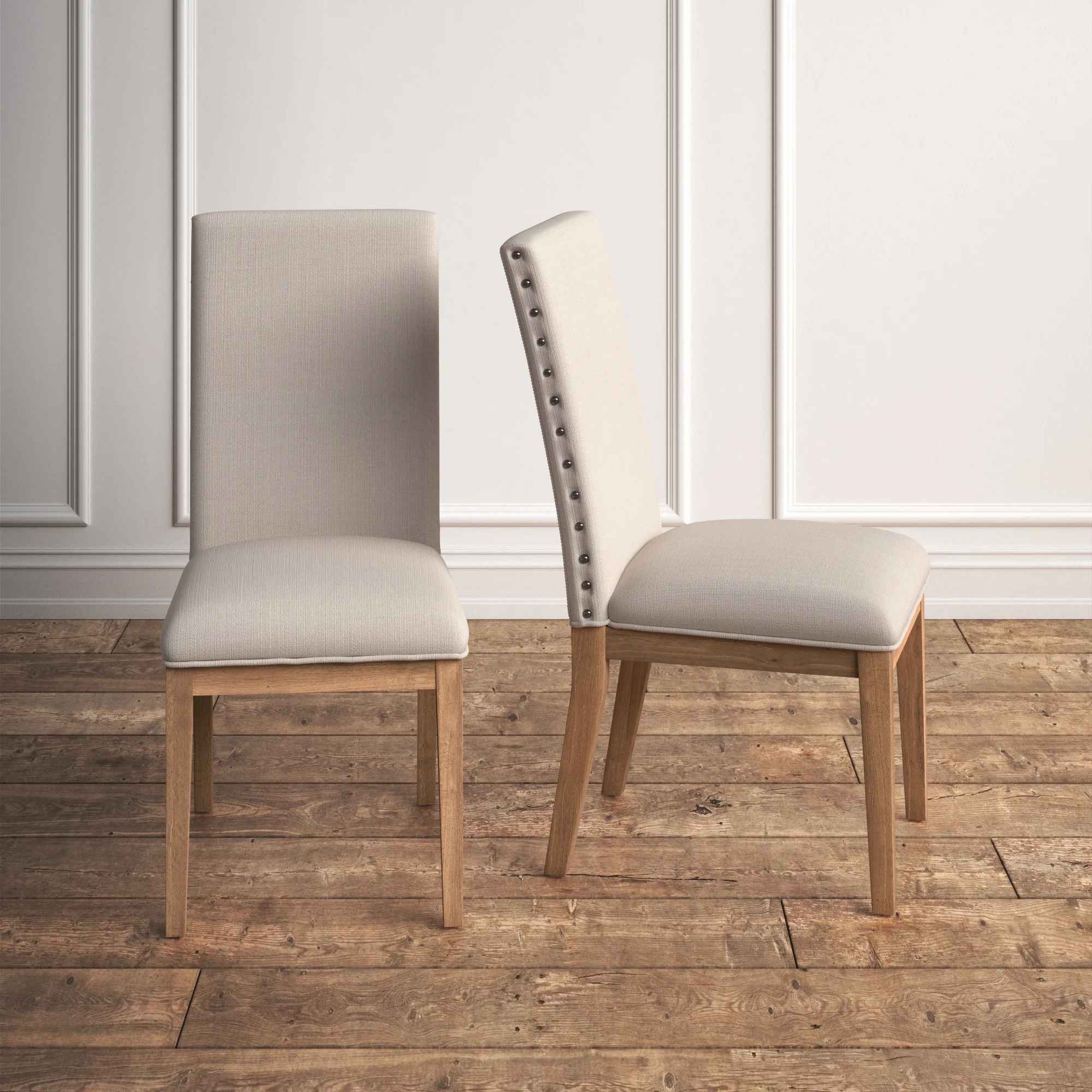 Avril Linen Parsons Chair-Set of 2 thumbnail 4