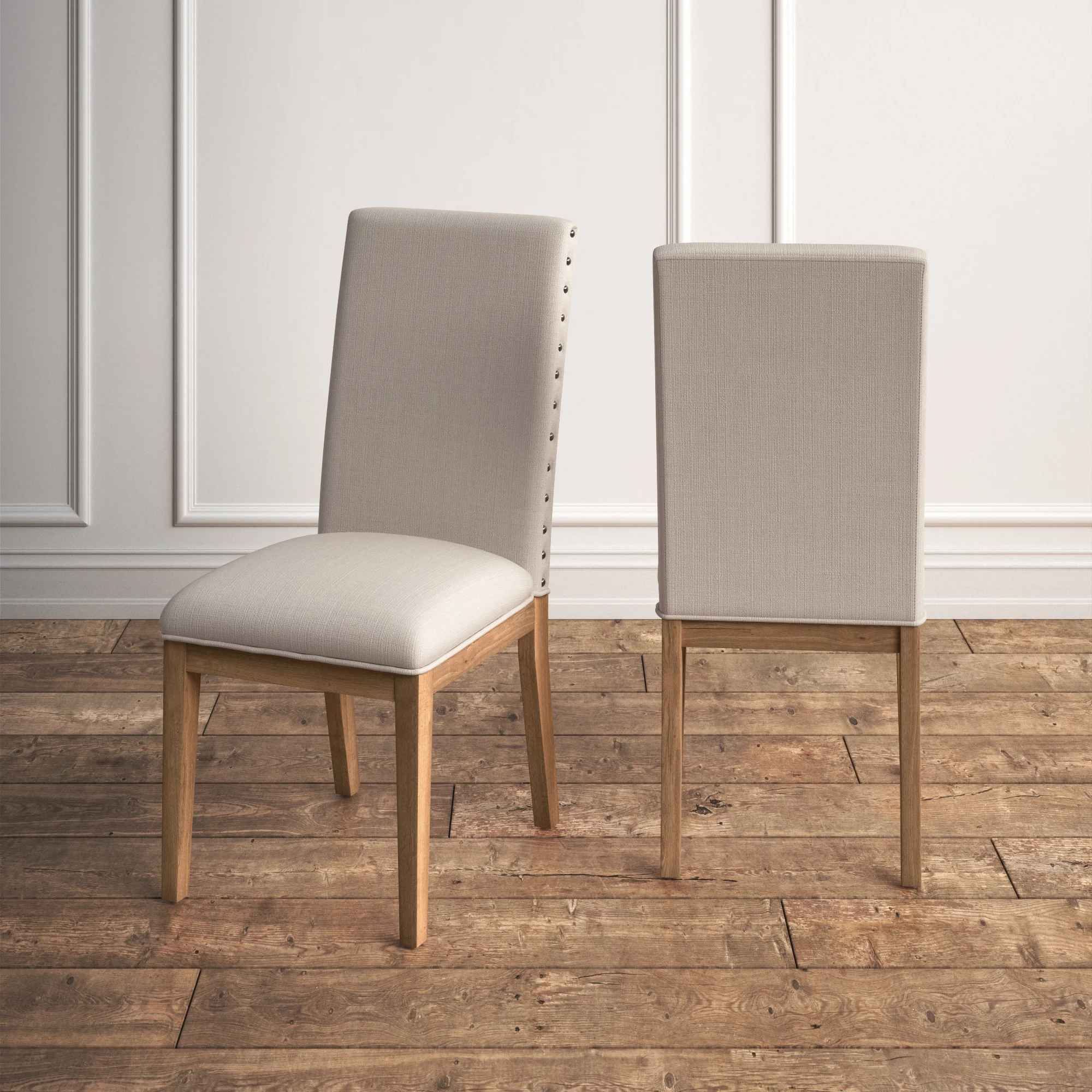 Avril Linen Parsons Chair-Set of 2 thumbnail 5