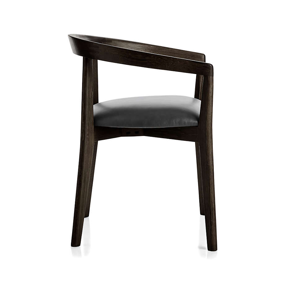 Cullen Dark Stain Viola Round Back Dining Chair thumbnail 3