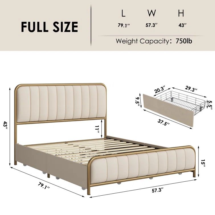 Lysette Upholstered Storage Bed thumbnail 2