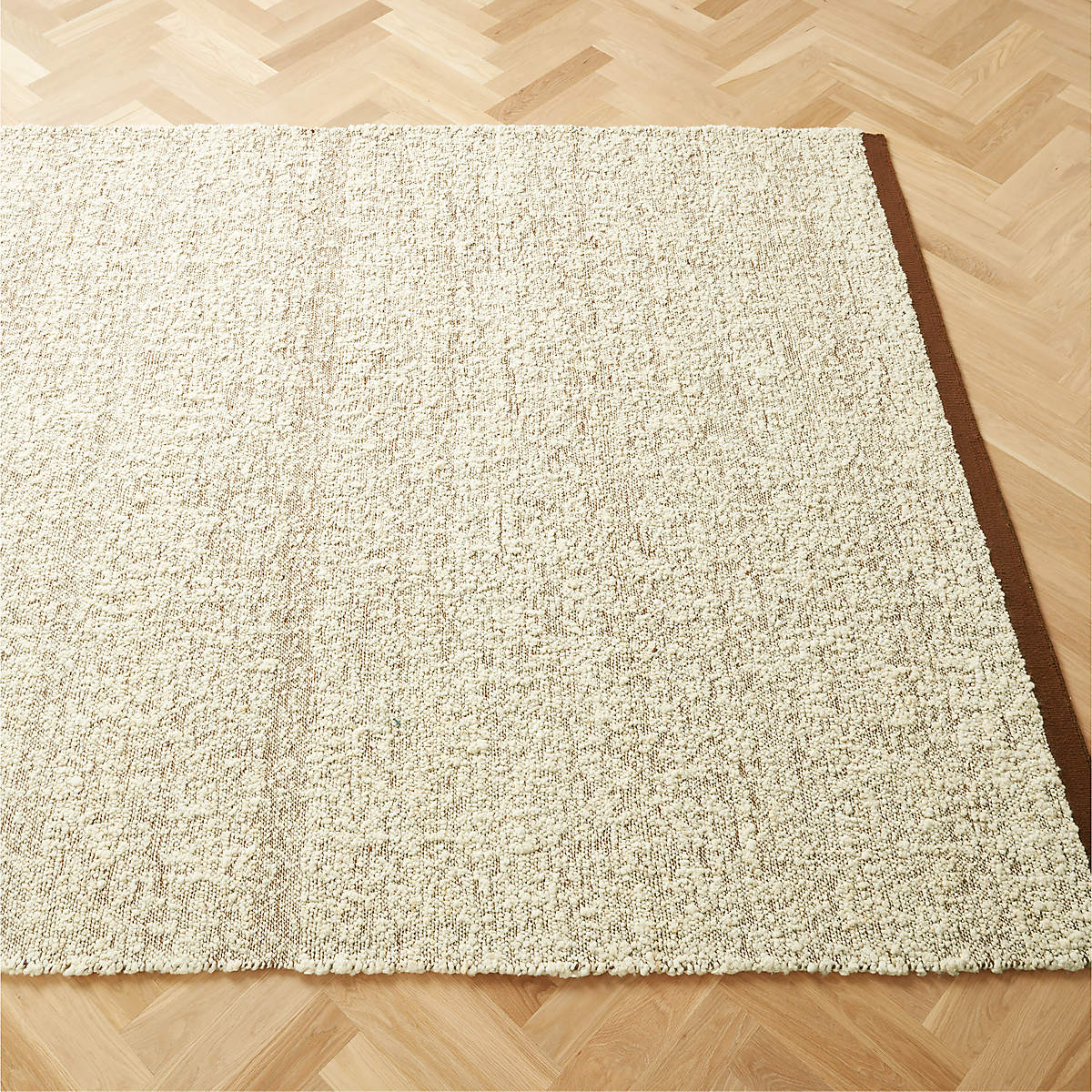 RIVER HANDWOVEN NEW ZEALAND WOOL COPPER AND WHITE AREA RUG 9'X12' $1,099.00 thumbnail 3