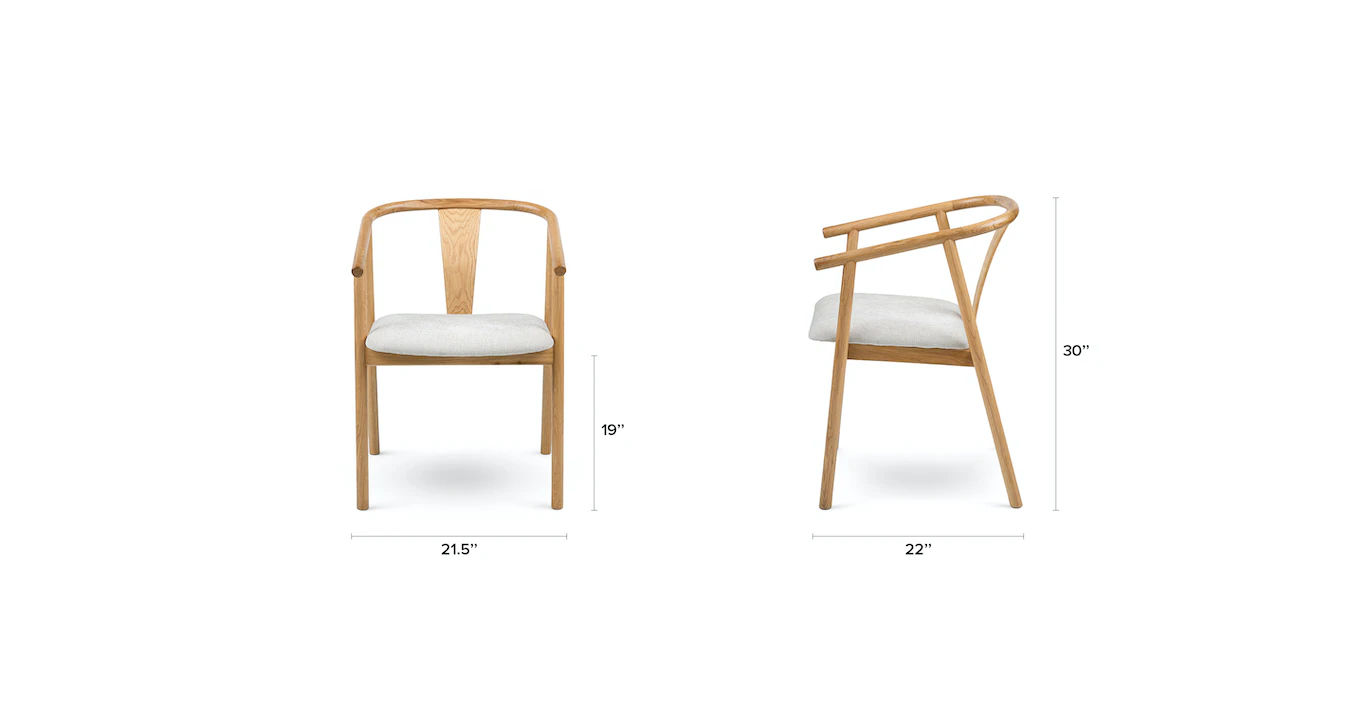 Fonra Santolina Gray Oak Dining Chair thumbnail 4