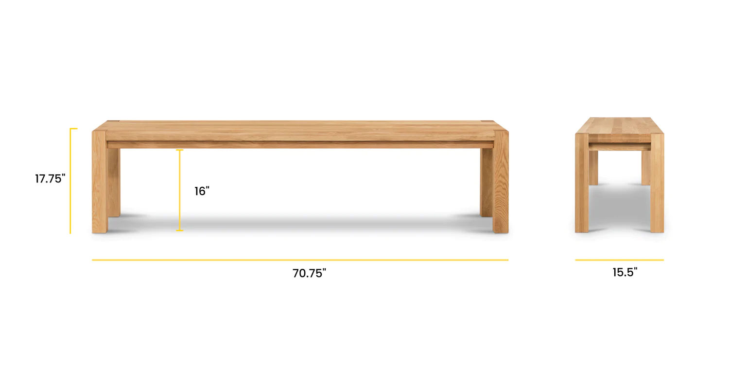 Festa 71" Bench thumbnail 4
