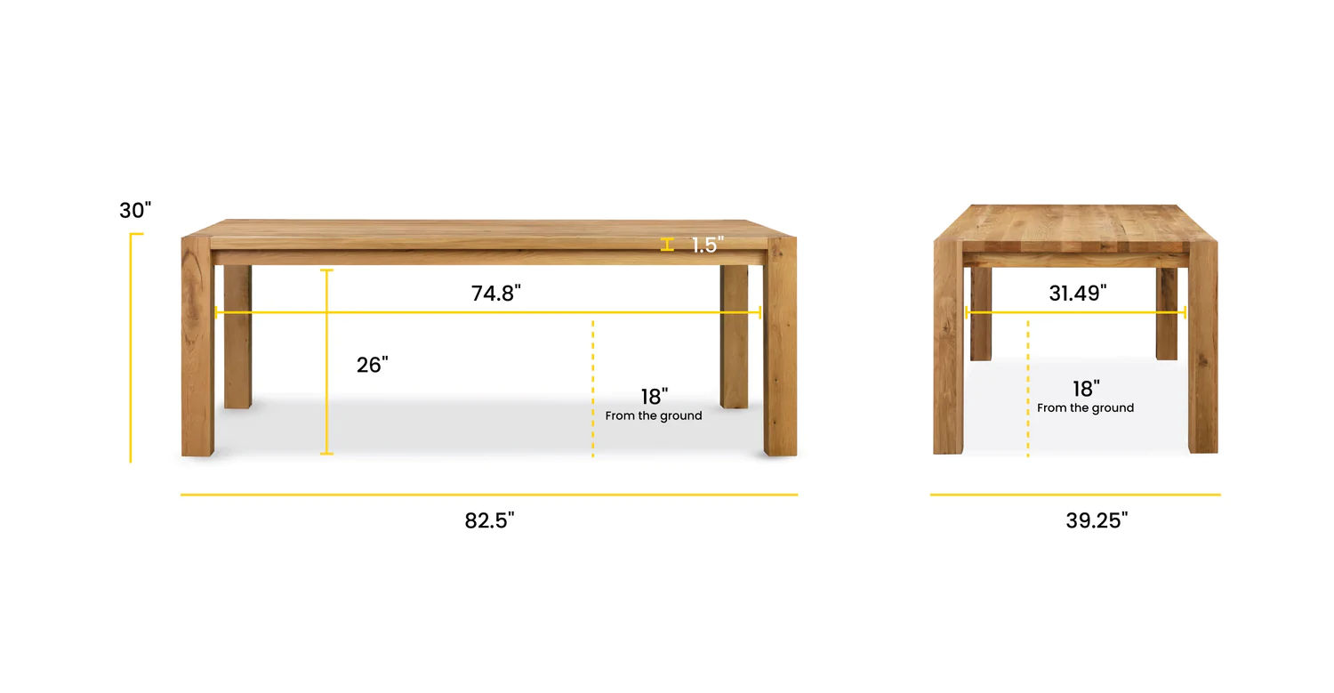 Festa 82" Dining Table thumbnail 2