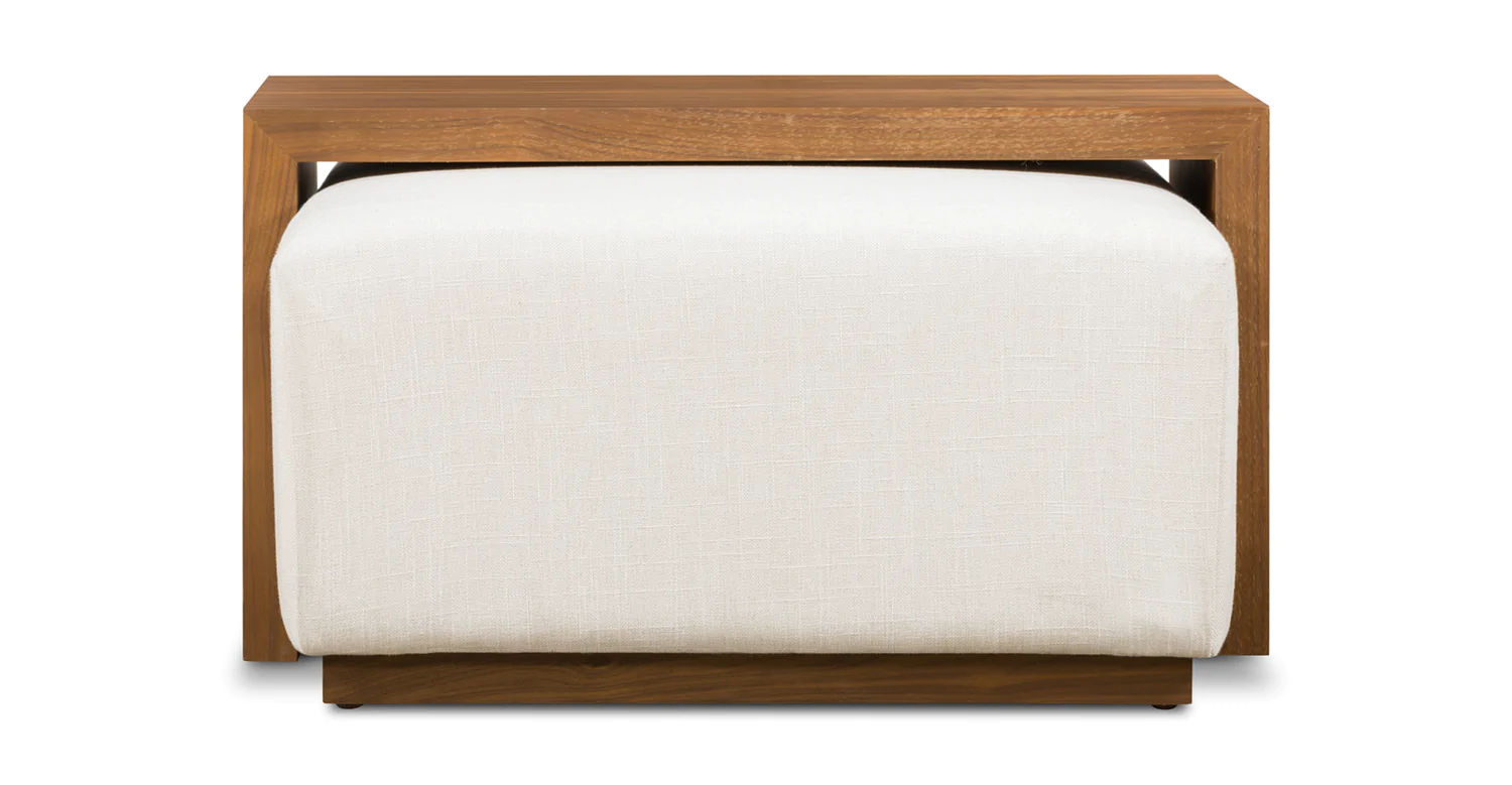 Jarmo Fabric Ottoman with Table thumbnail 2