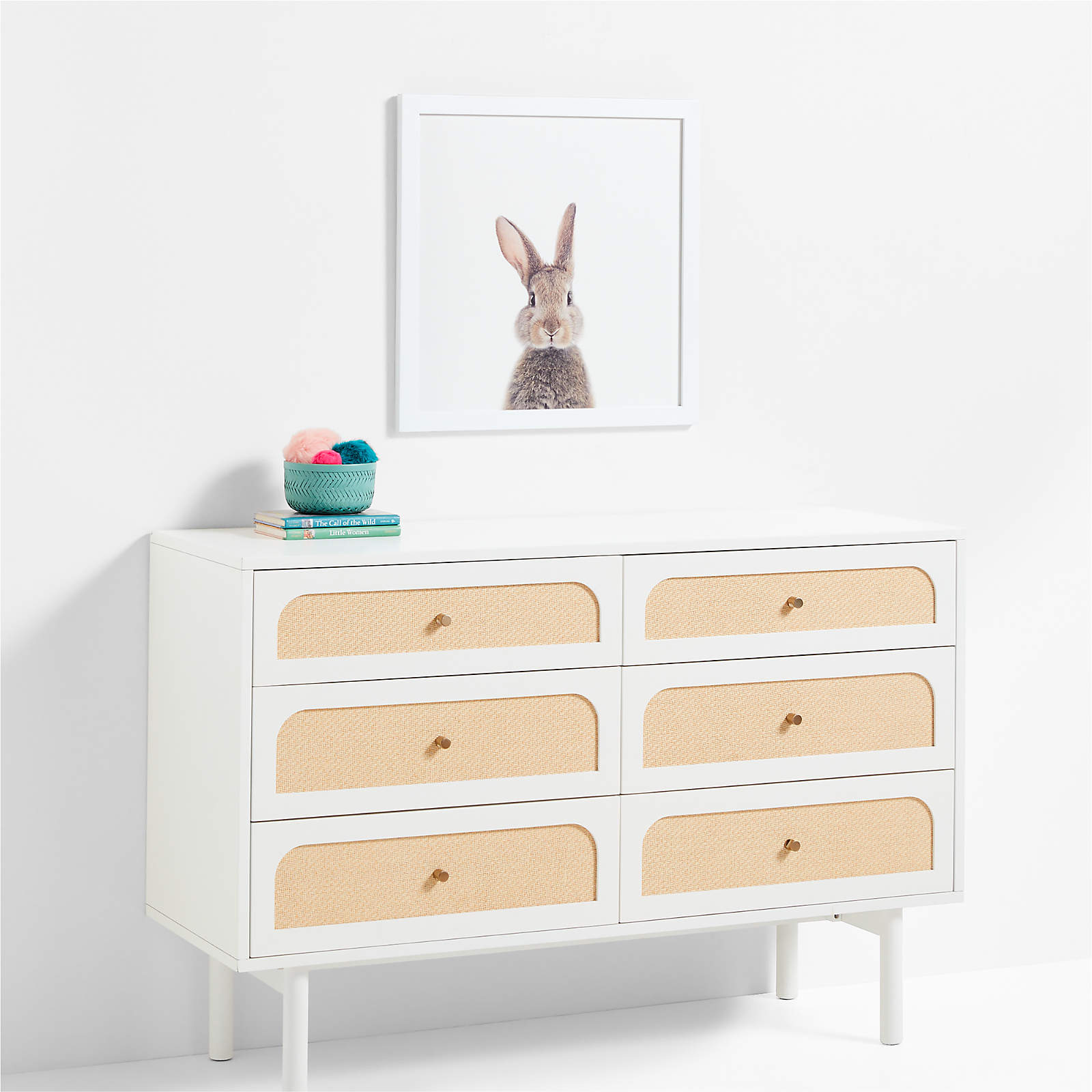 Baby Bunny Framed Wall Art-20"x20" thumbnail 2
