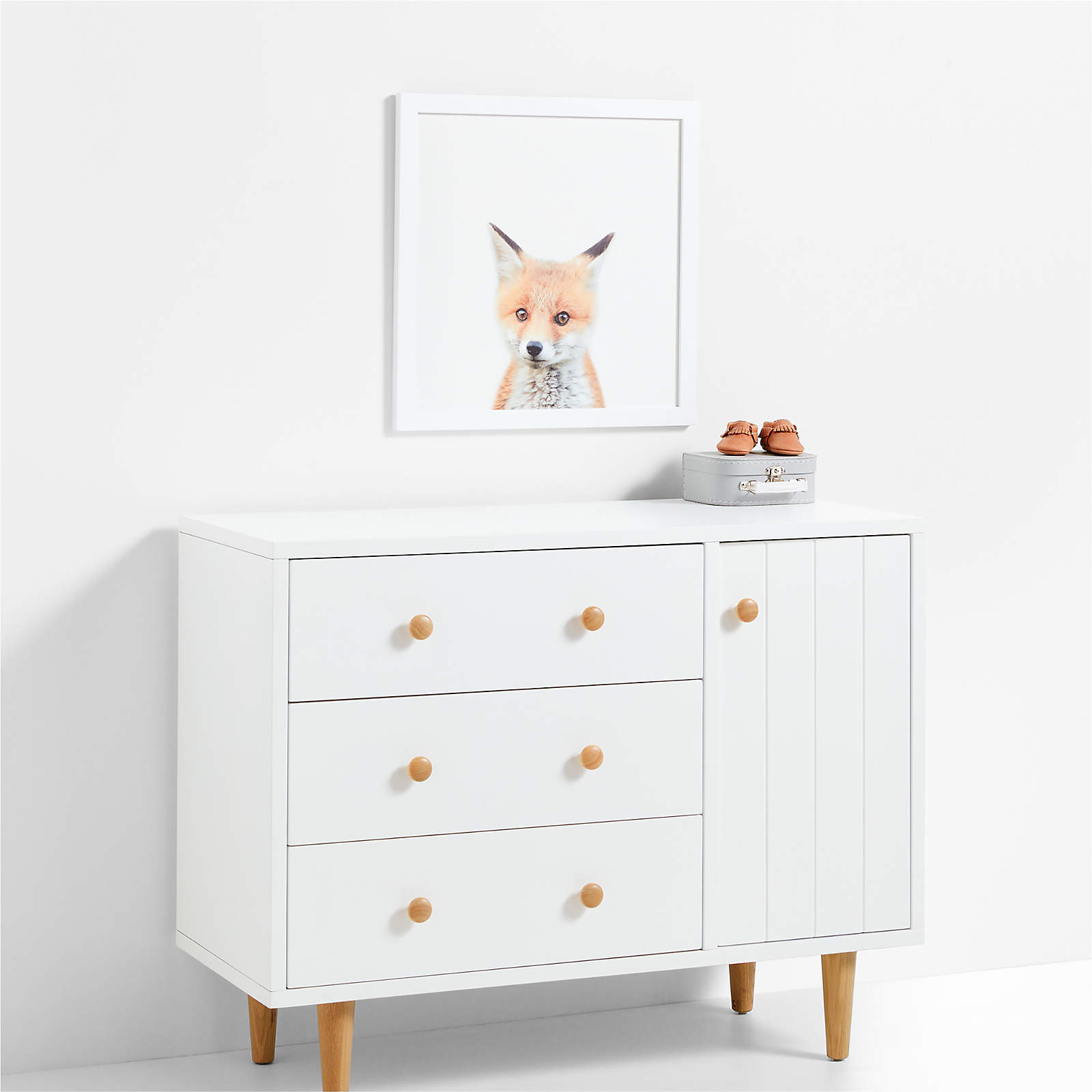 Baby Fox Framed Wall Art-20"x20" thumbnail 2
