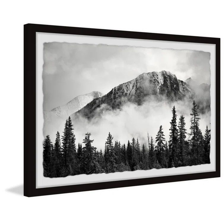 Forest On Fog Picture With Frame 45"x30" thumbnail 3
