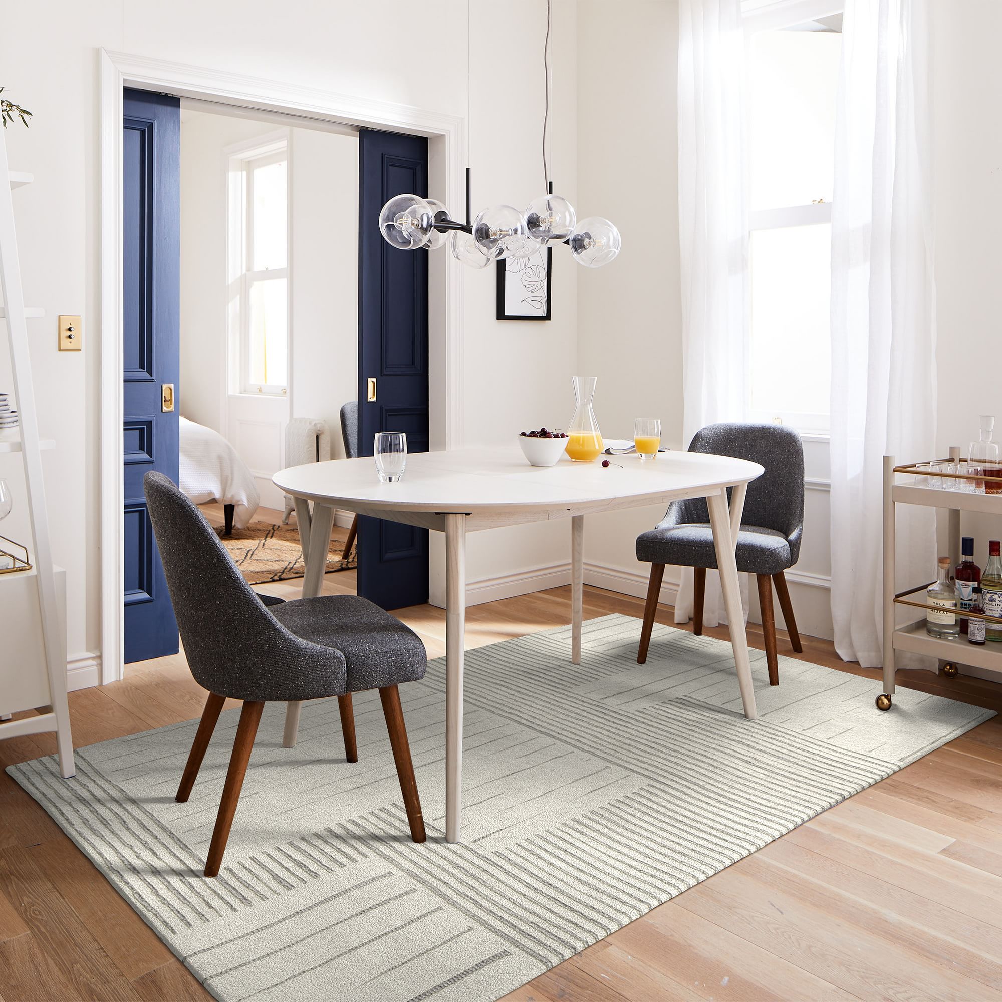 Painted Mixed Stripes Rug-9'x12' thumbnail 3