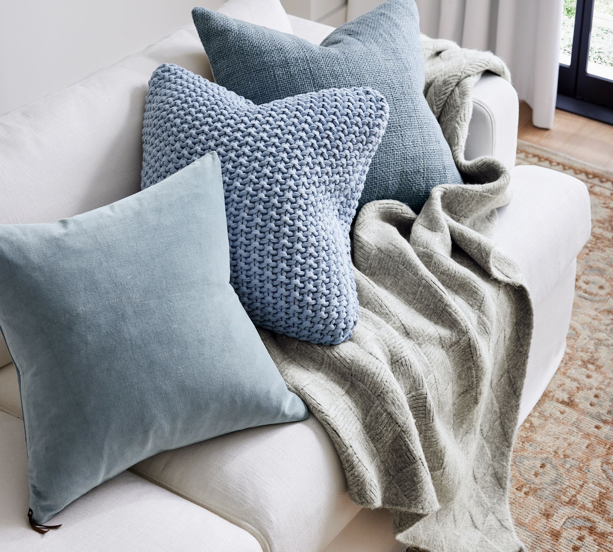 Bayside Seed Stitch Pillow thumbnail 3