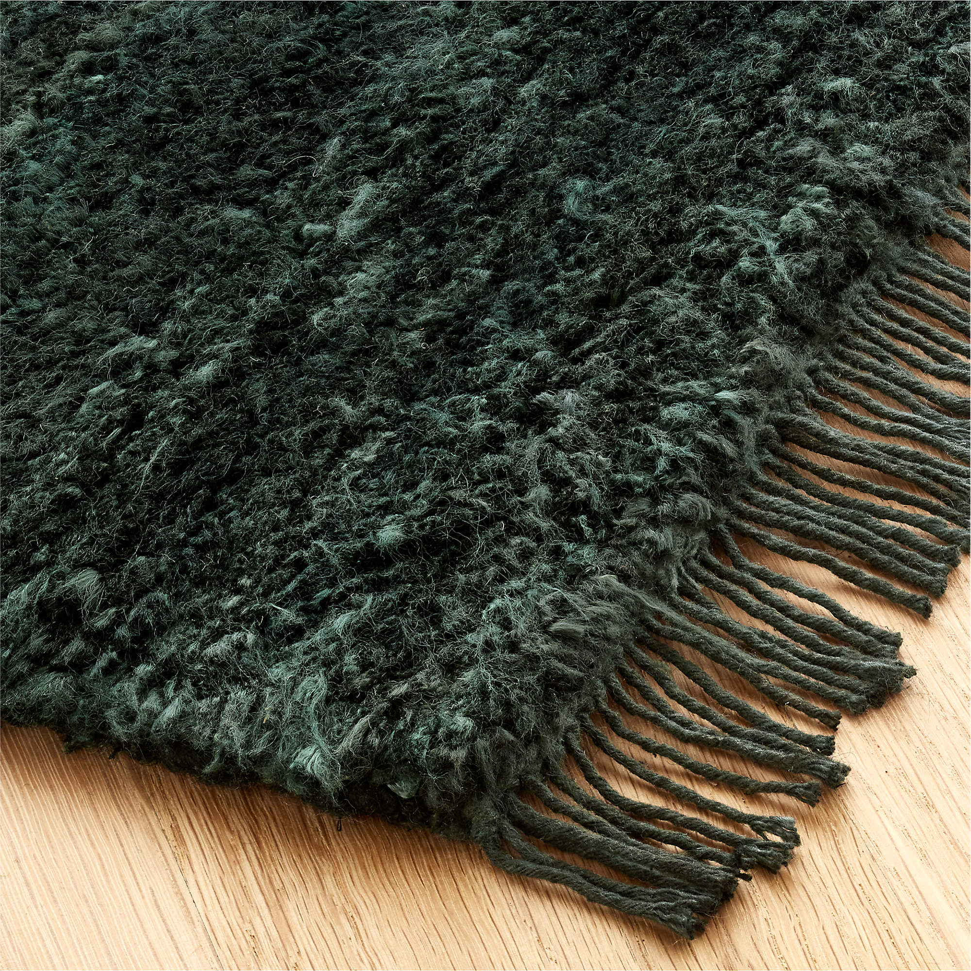 Kada Handknotted Viscose Green Area Rug-10'x14' thumbnail 4