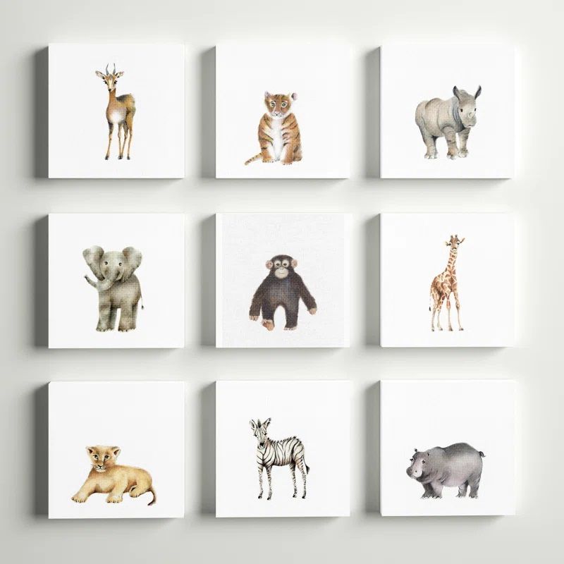 Wilmar 9 Piece Canvas Art No Frame 36"x36" thumbnail 3