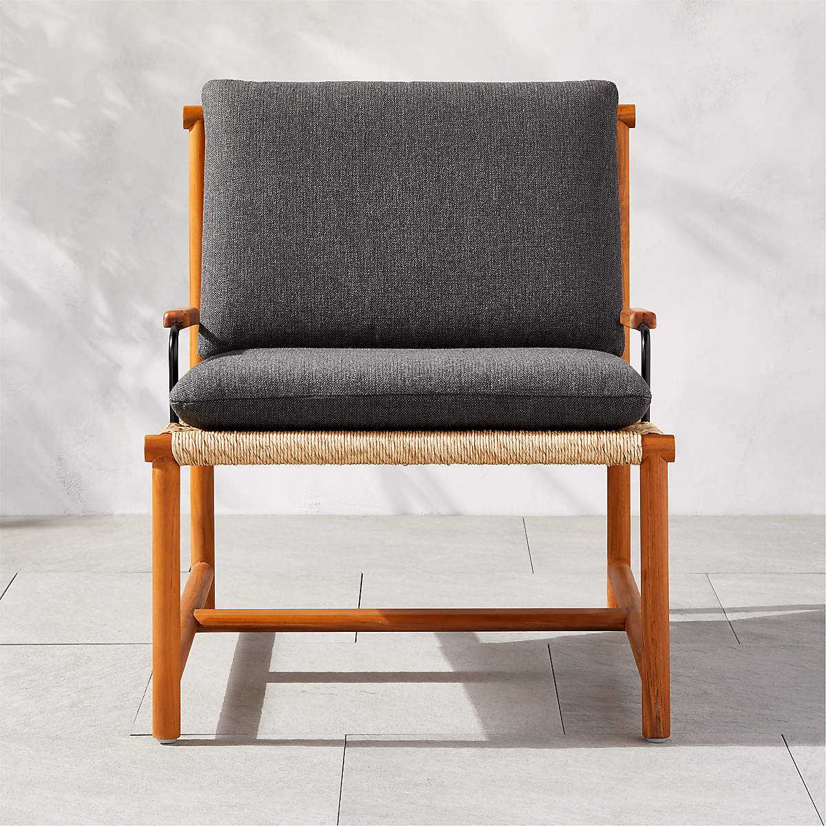 Sentinel Teak Outdoor Lounge Chair thumbnail 2