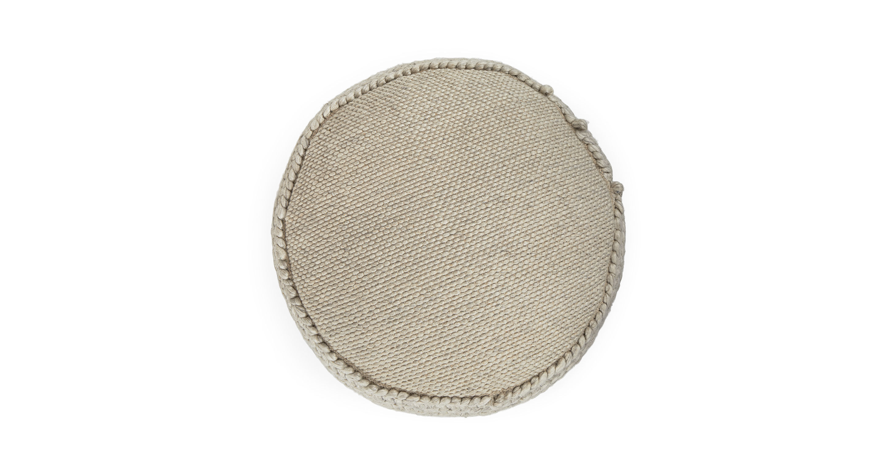Hira Natural Ivory Pouf thumbnail 2