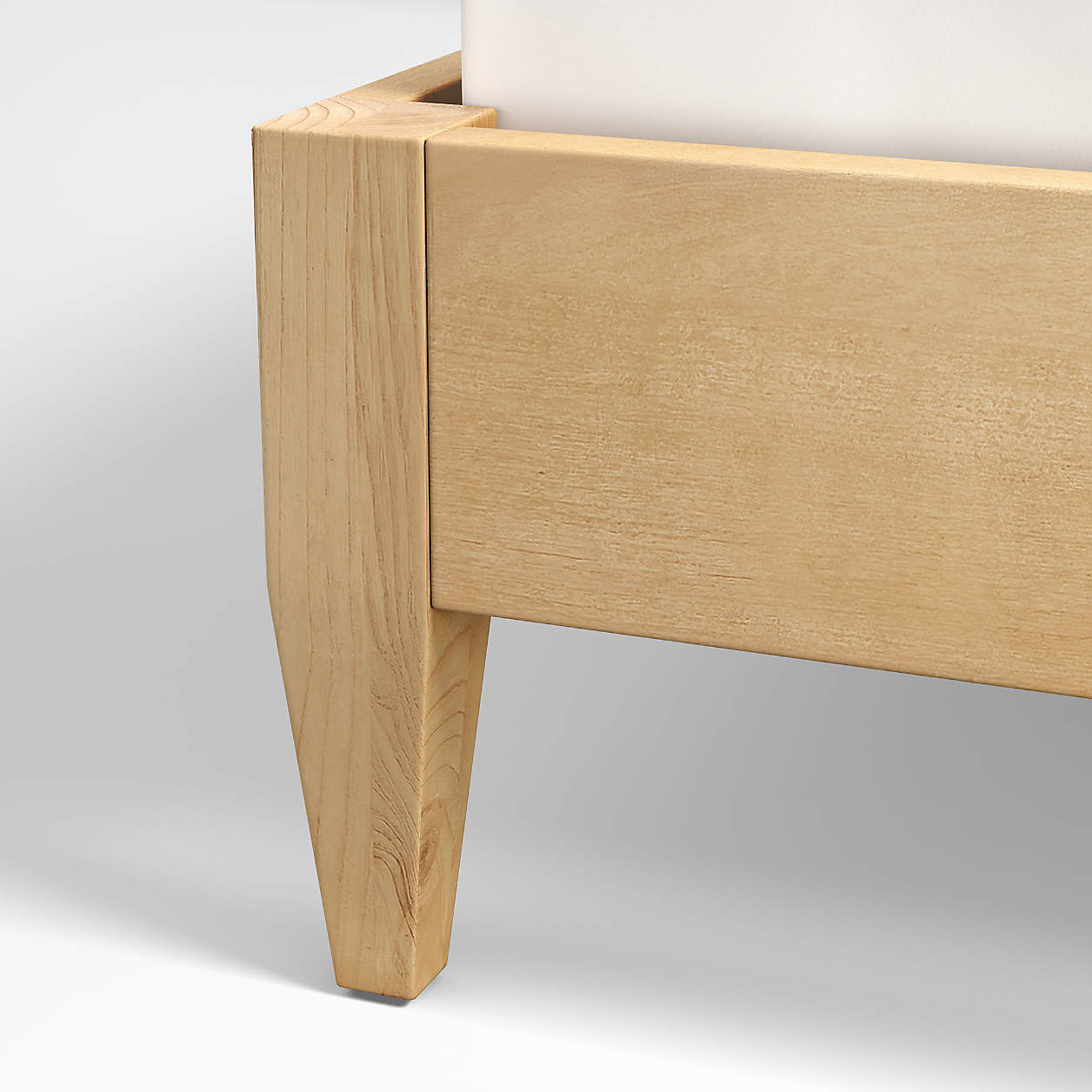 Rio White Leather and Wood Bed-King thumbnail 6