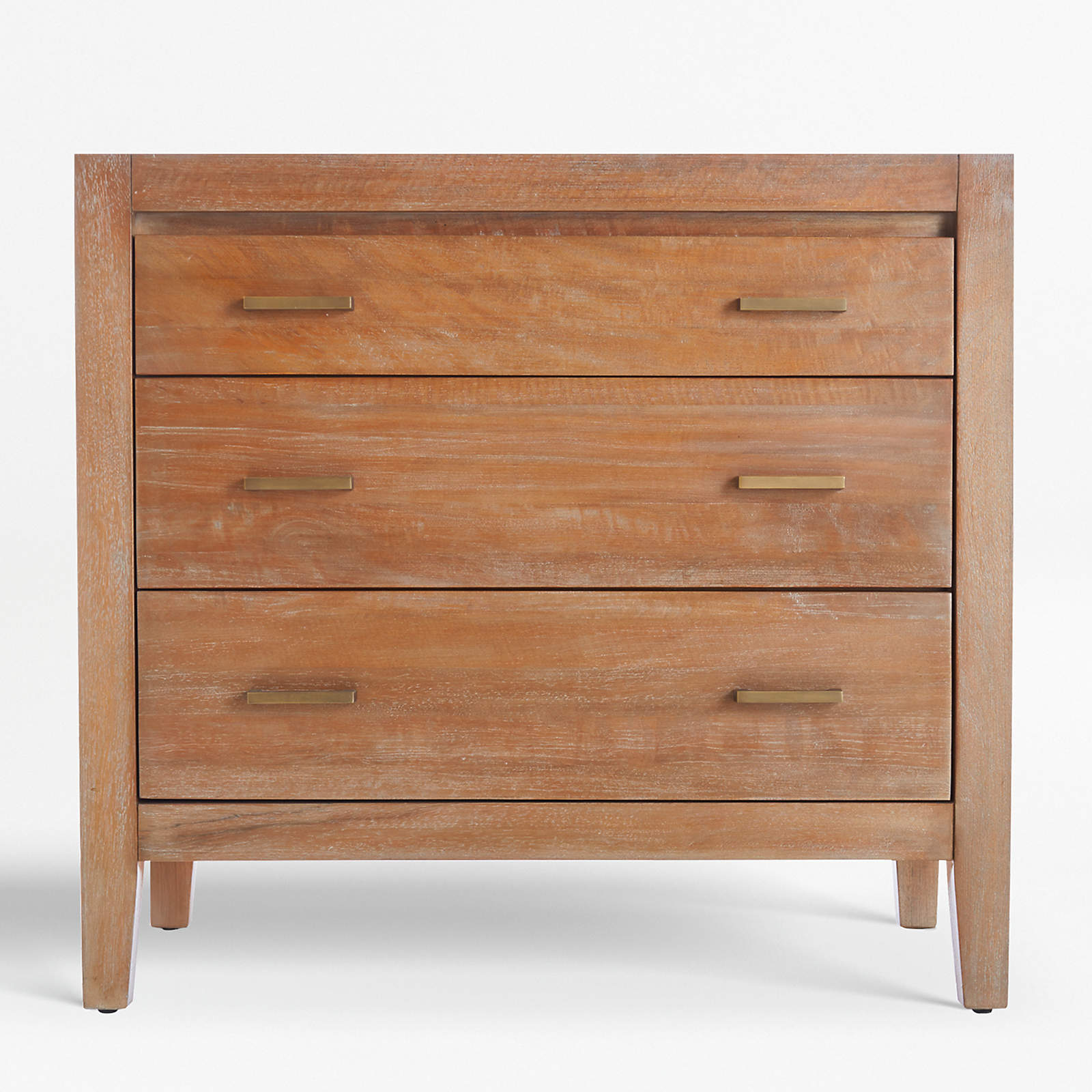 Dawson Grey Wash 3 Drawer Chest thumbnail 3