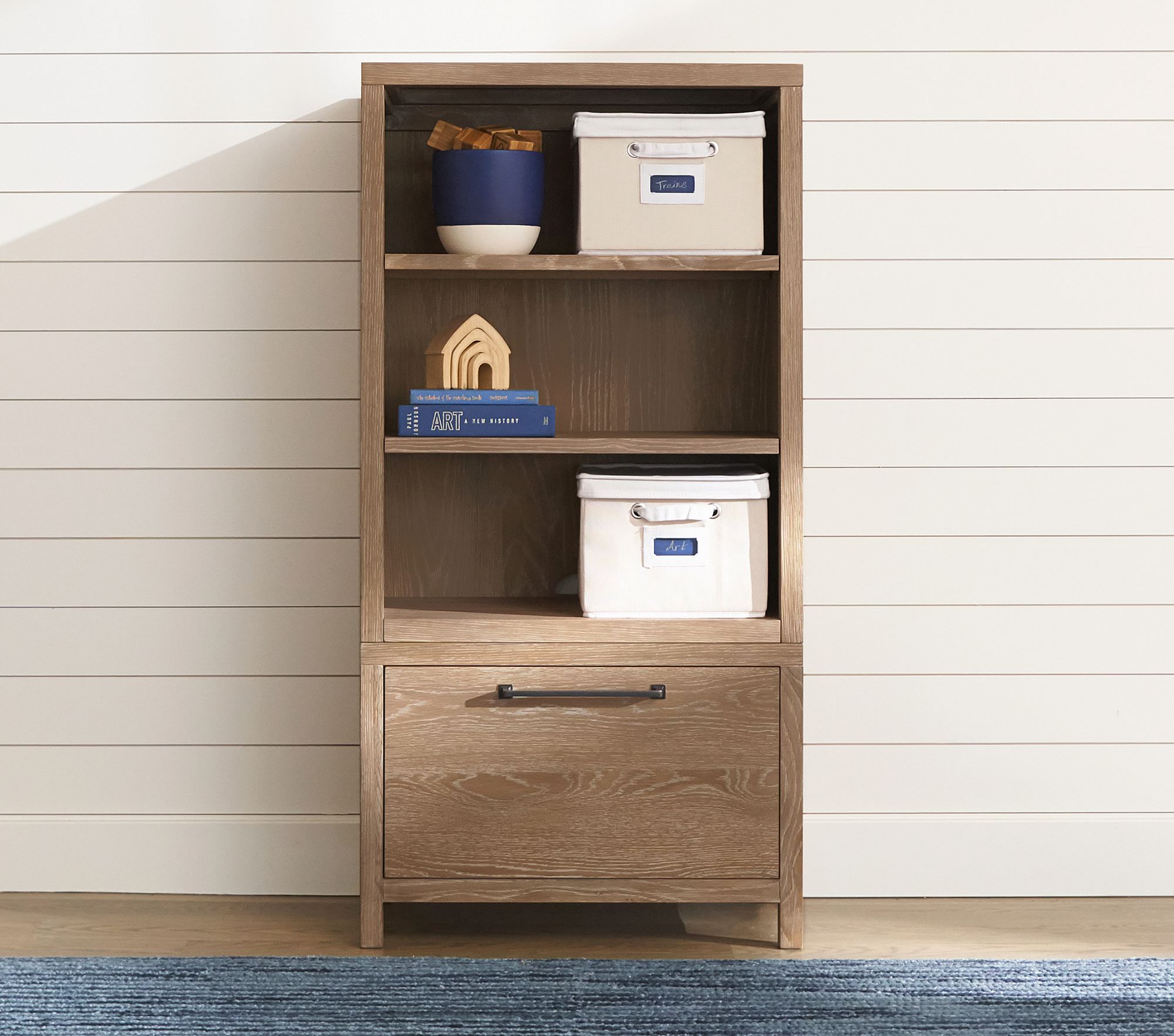 Charlie Bookcase With Drawer Base Wall Storage System thumbnail 2