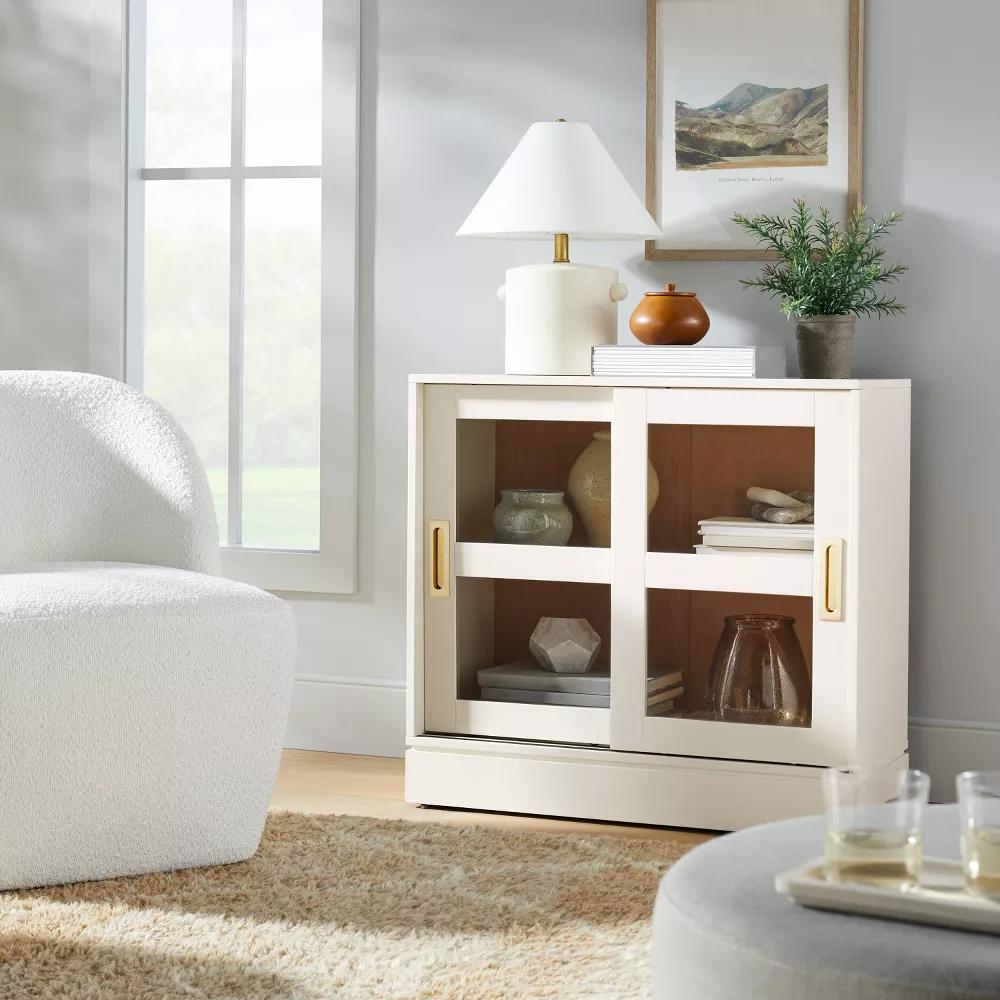 Promontory Sliding Glass 2 Door Cabinet thumbnail 2