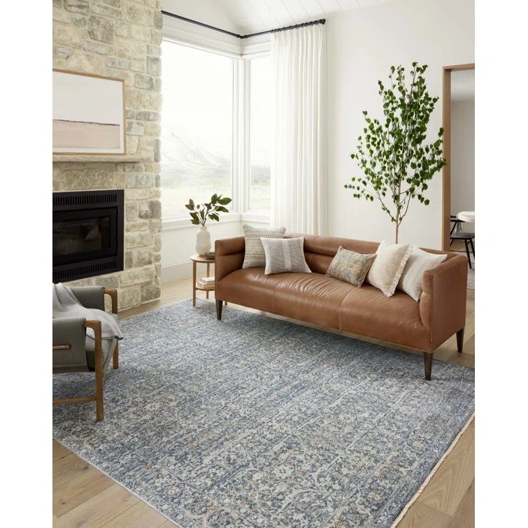 Angela Rose x Loloi Blake Denim  Taupe Area Rug 9'x13' thumbnail 2