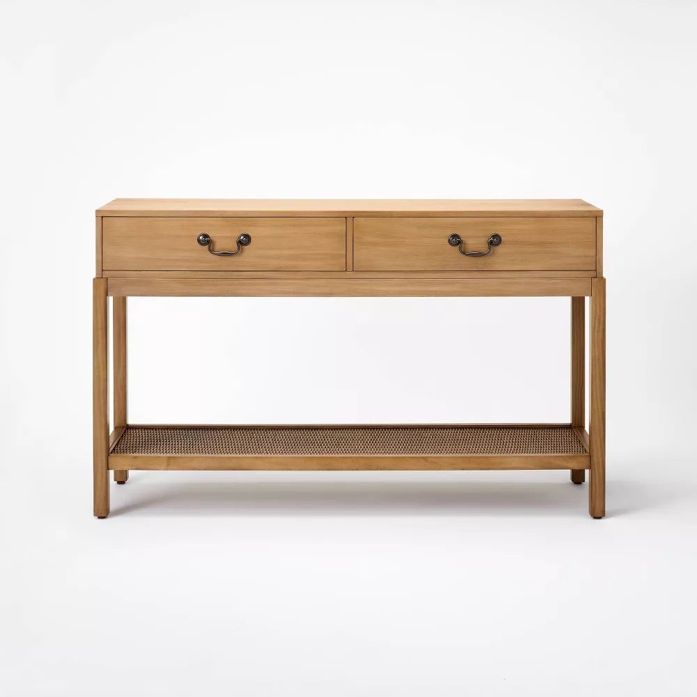 Brandeis Woven Console Table Brown thumbnail 3