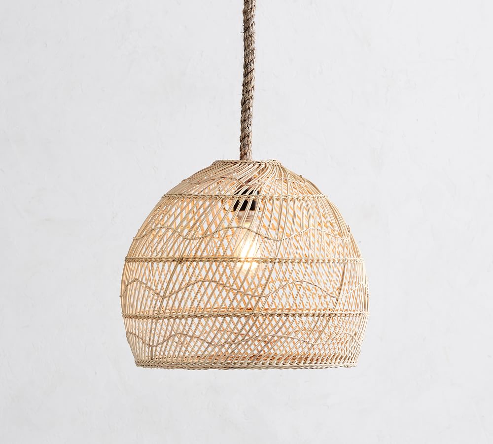 Flora Rattan Pendant 18" thumbnail 3