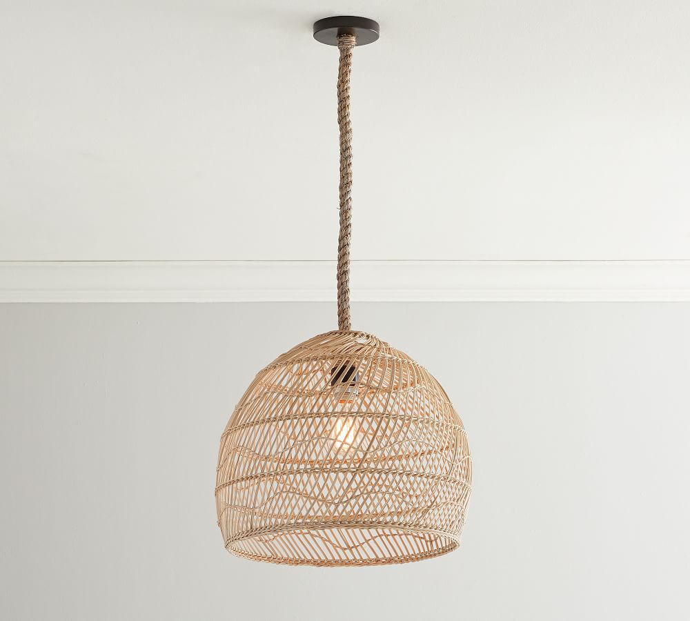 Flora Rattan Pendant (19"-23") thumbnail 2