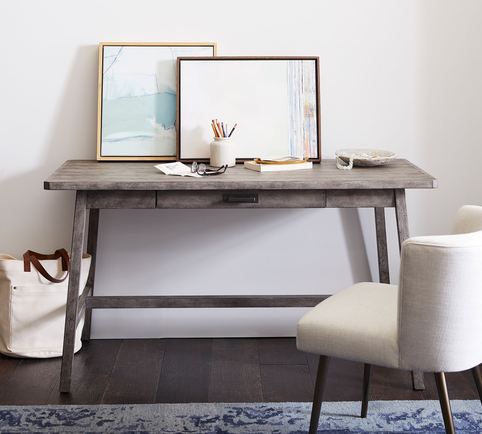 Mateo Rustic Desk with Drawer thumbnail 4