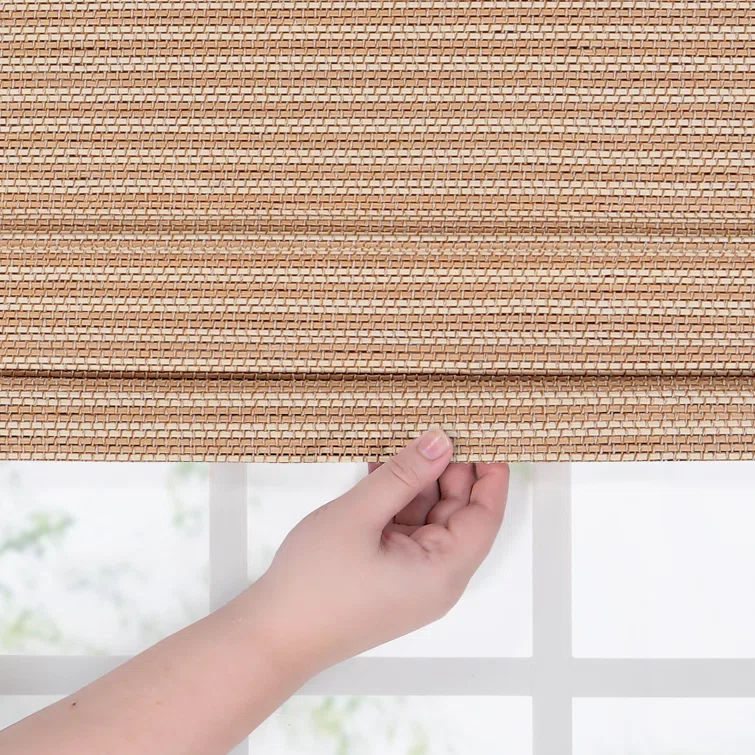 Rayon from Bamboo Cordless Room Darkening Roman Shade thumbnail 2