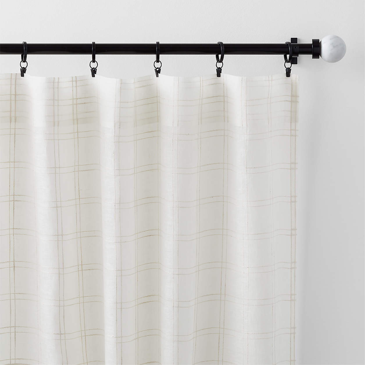 Briza Linen Sheer Window Curtain Panel-52"x108" thumbnail 2