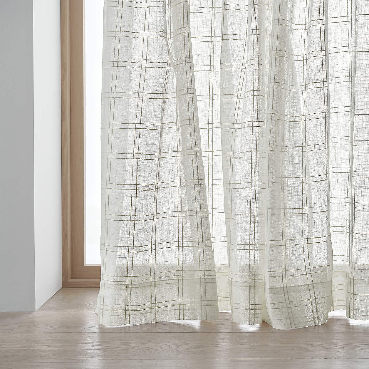 Briza Linen Sheer Window Curtain Panel-52"x108" thumbnail 4