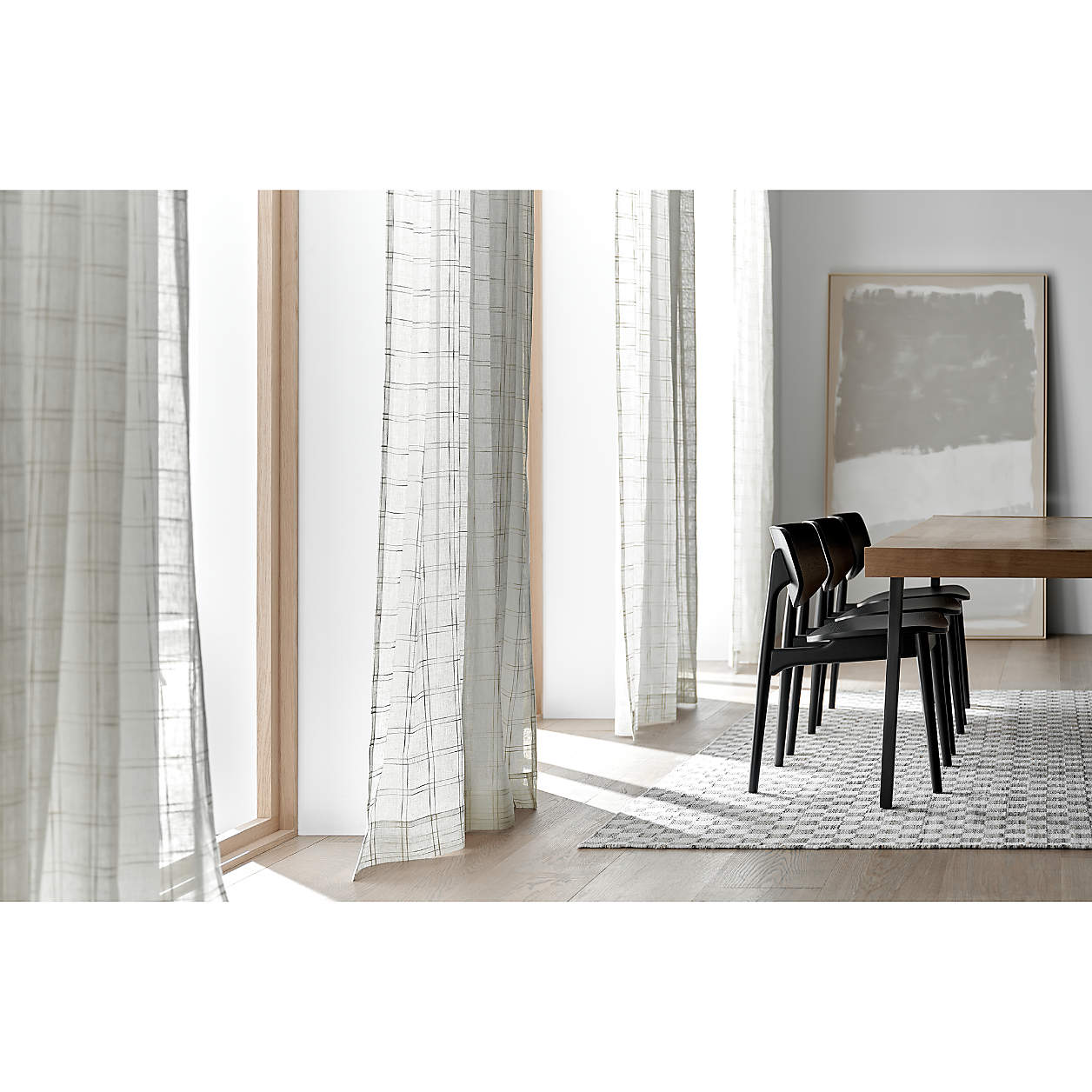 Briza Linen Sheer Window Curtain Panel-52"x108" thumbnail 5