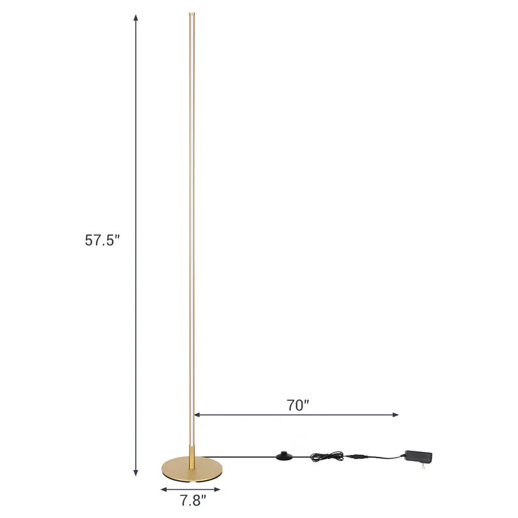 Allana 58" Dimmable LED Corner Floor Lamp thumbnail 2