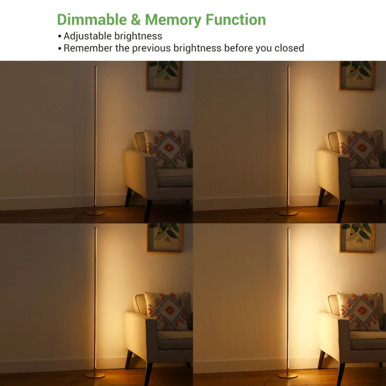 Allana 58" Dimmable LED Corner Floor Lamp thumbnail 5