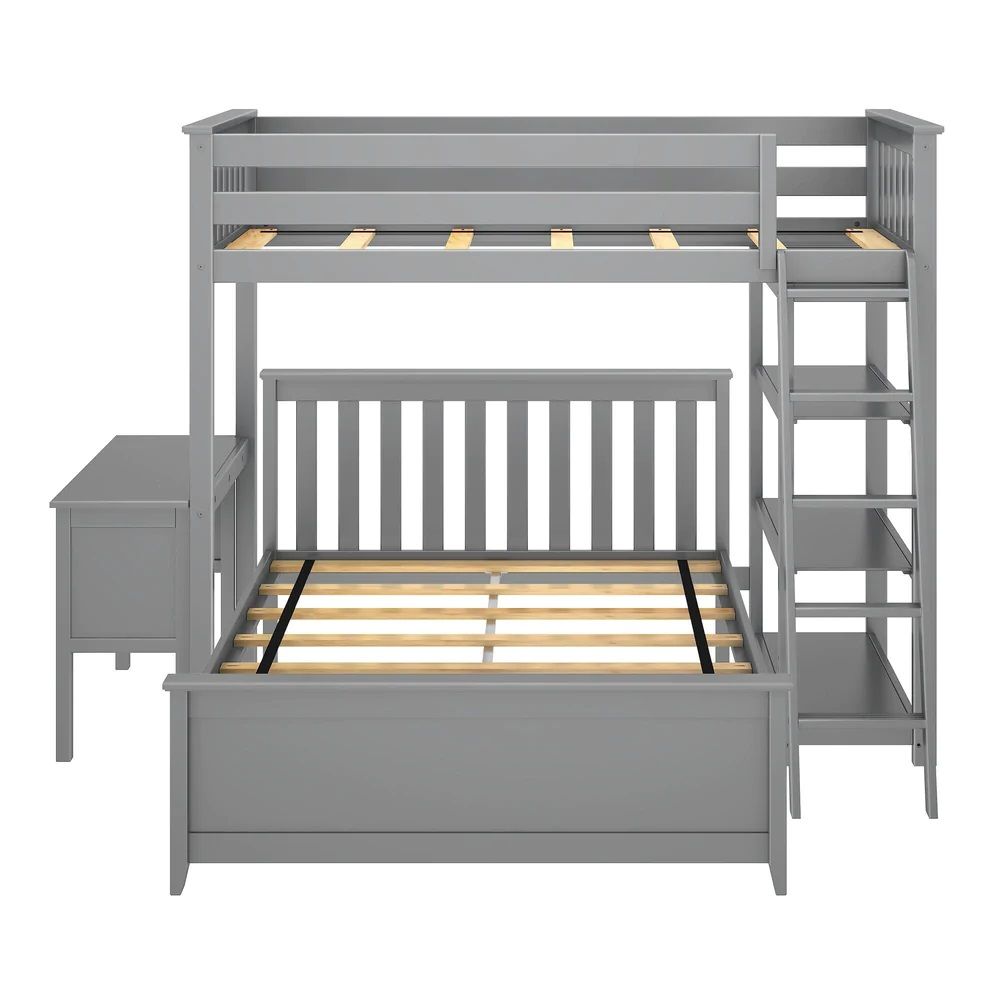 Kids L-Shaped Twin Bunk Bed thumbnail 3