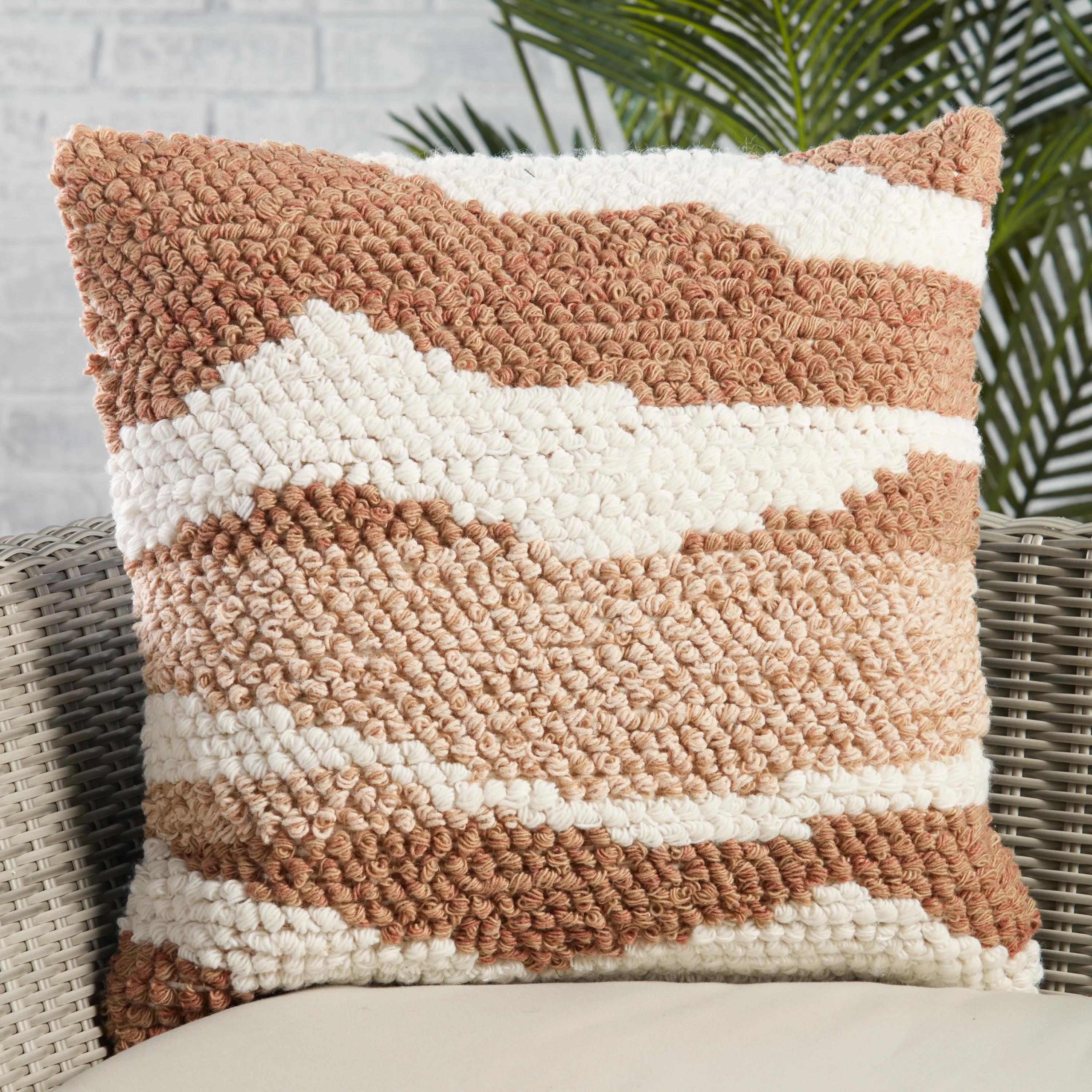 Erica Boucle Throw Pillow without Insert-22"X22" thumbnail 2