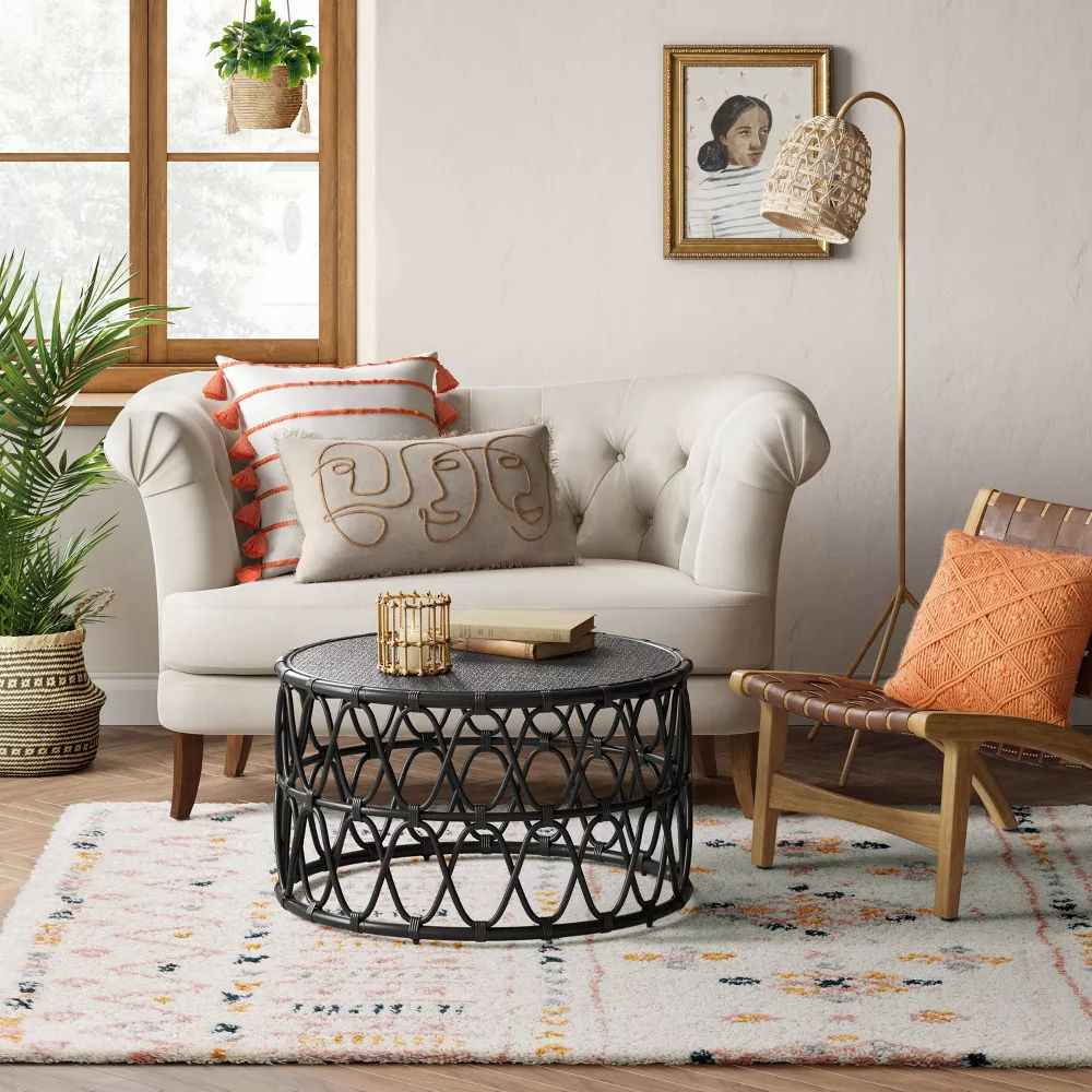 Geometric Area Rug Cream thumbnail 3