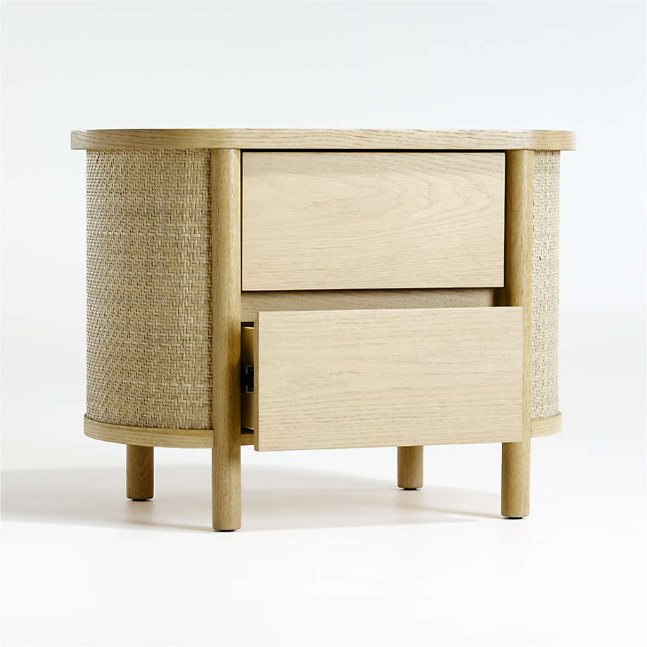 Canyon Natural Wood 2-Drawer Kids Nightstand by Leanne Ford thumbnail 2