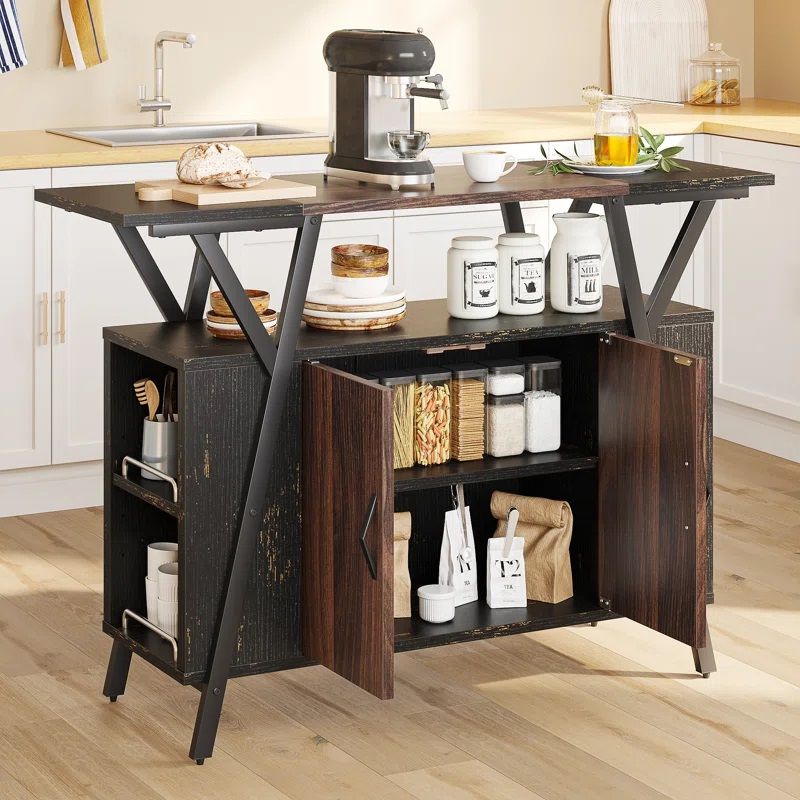 Marin Coffee Bar Cabinet Buffet Table thumbnail 3