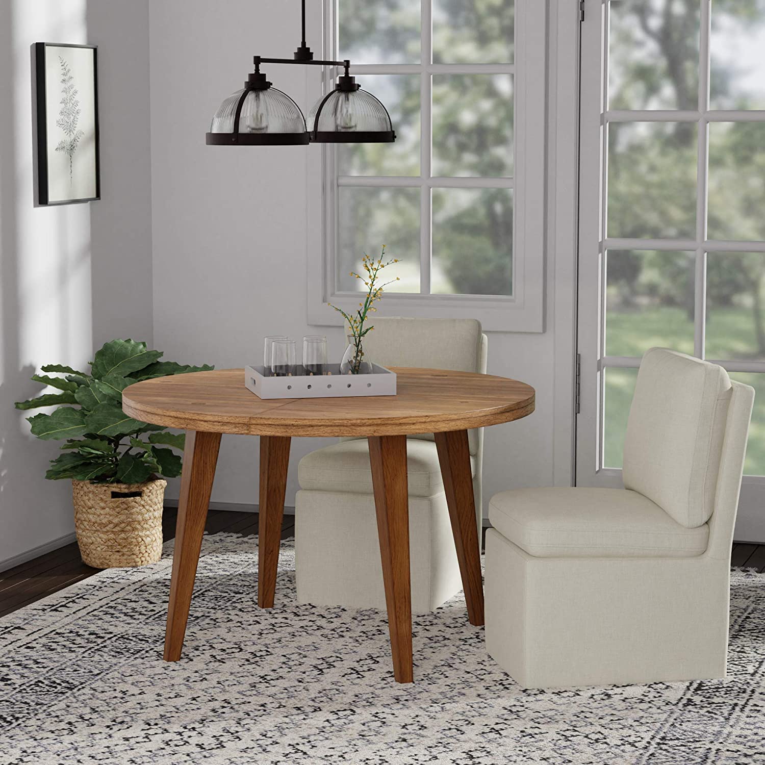 Vivianne Modern Upholstered Armless Dining Chair thumbnail 2