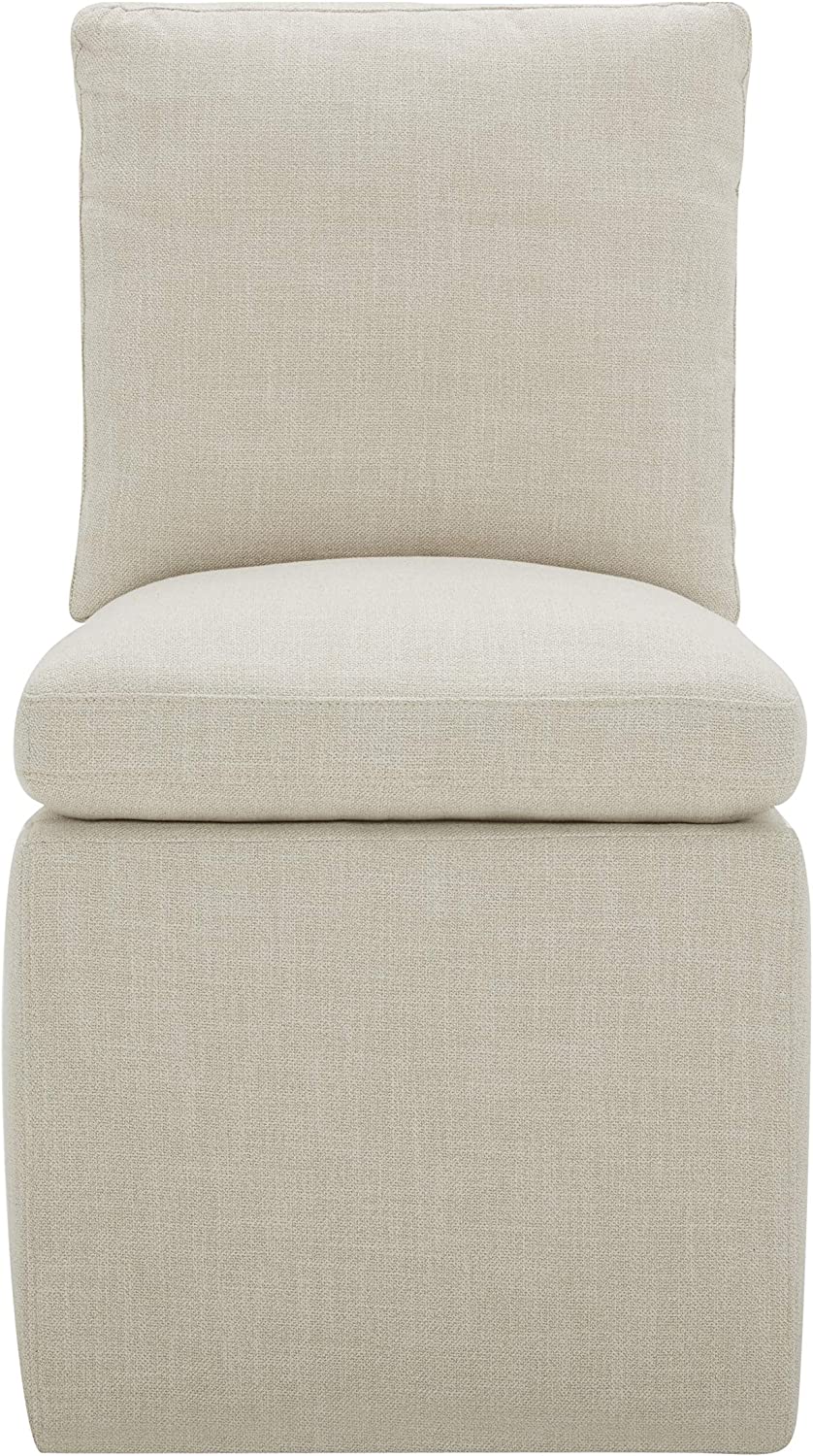 Vivianne Modern Upholstered Armless Dining Chair thumbnail 3